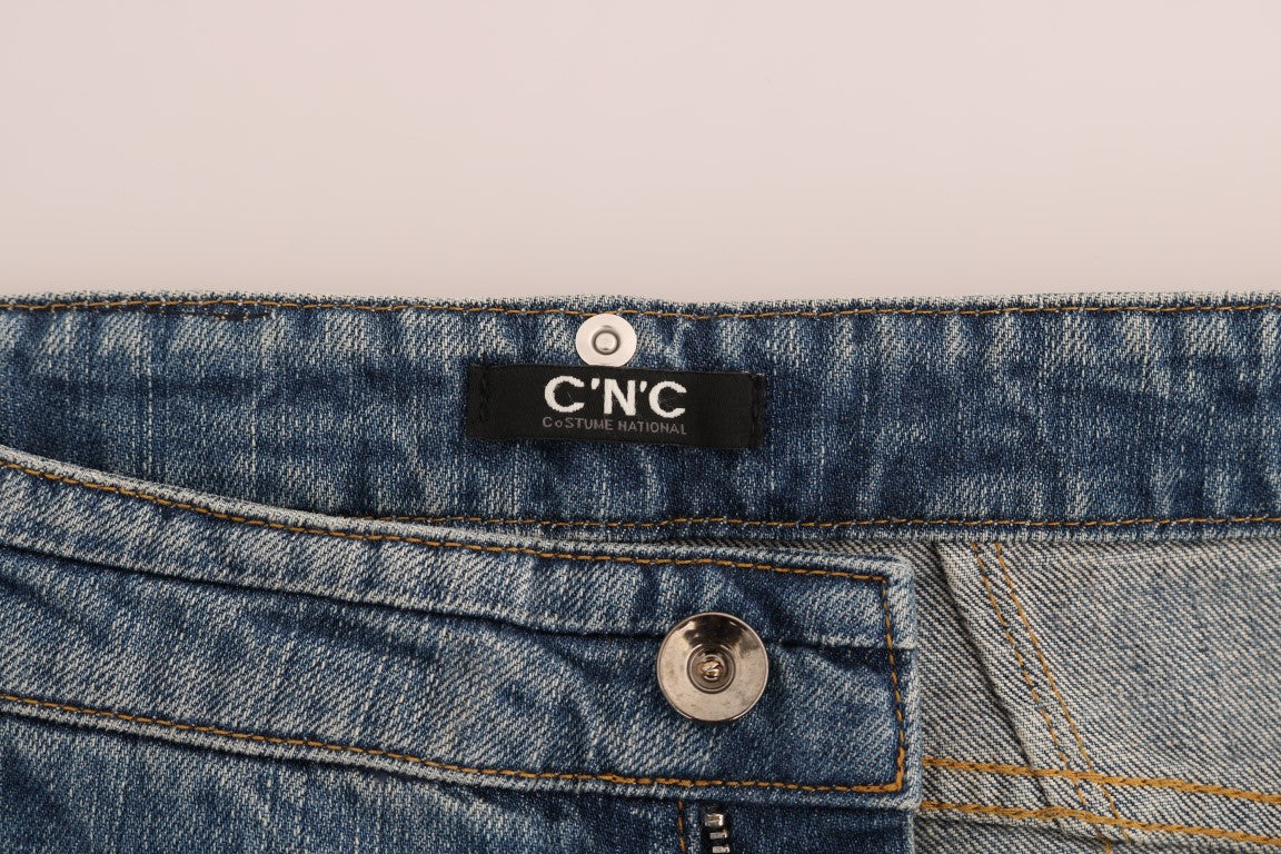 Costume National Blue Cotton Stretch Denim Jeans Costume National