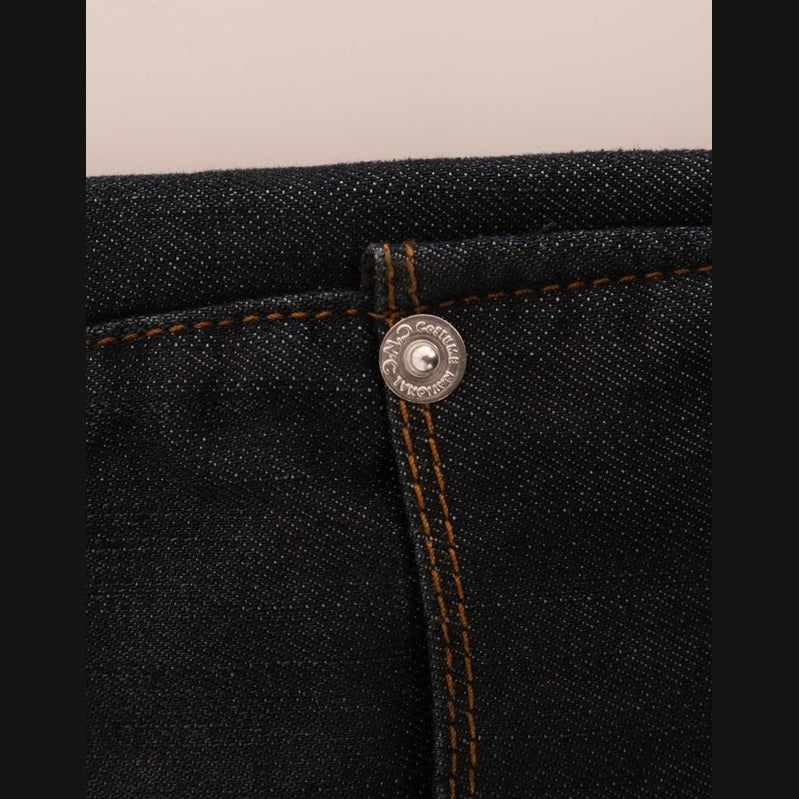 Costume National Dark Blue Cotton Slim Fit Jeans Costume National