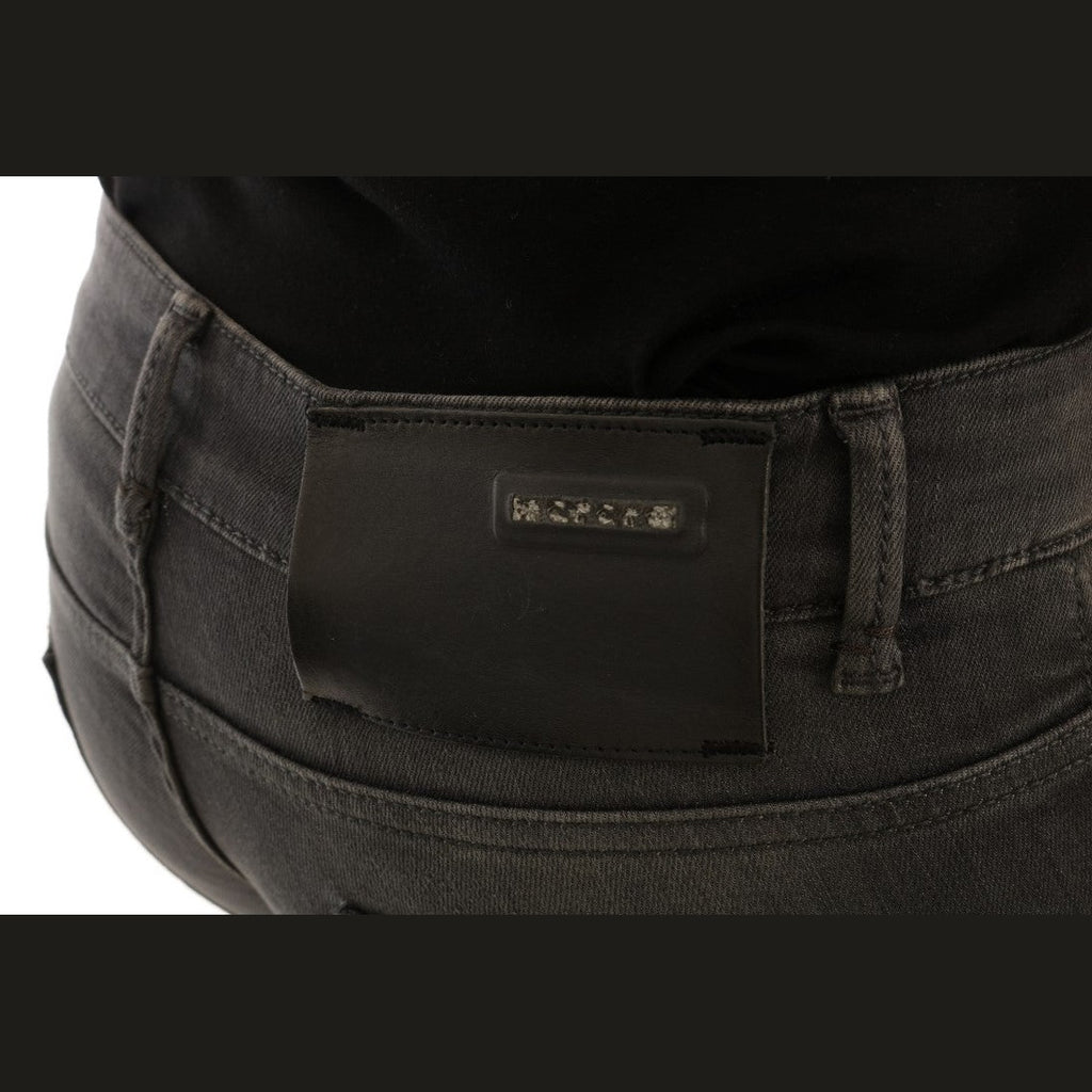 Acht Gray Cotton Slim Fit Denim Jeans