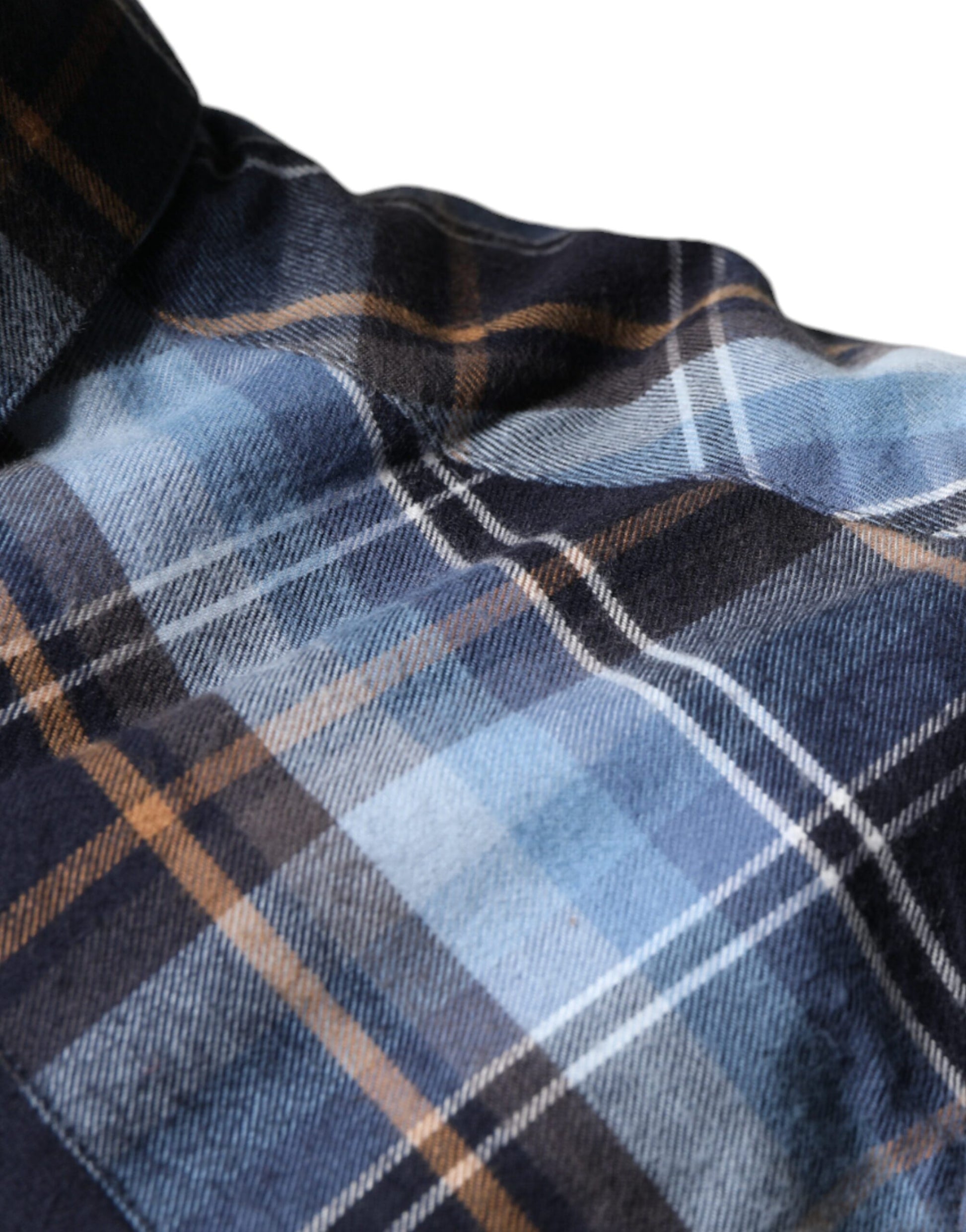 Dolce & Gabbana Multicolor Checkered Paradiso Patch Slim Fit Shirt Dolce & Gabbana