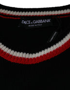 Dolce & Gabbana Black Cashmere Pig of the Year Pullover Sweater - Eljoys Fashion 