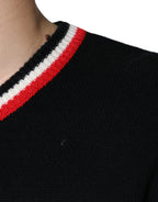Dolce & Gabbana Black Cashmere Pig of the Year Pullover Sweater - Eljoys Fashion 