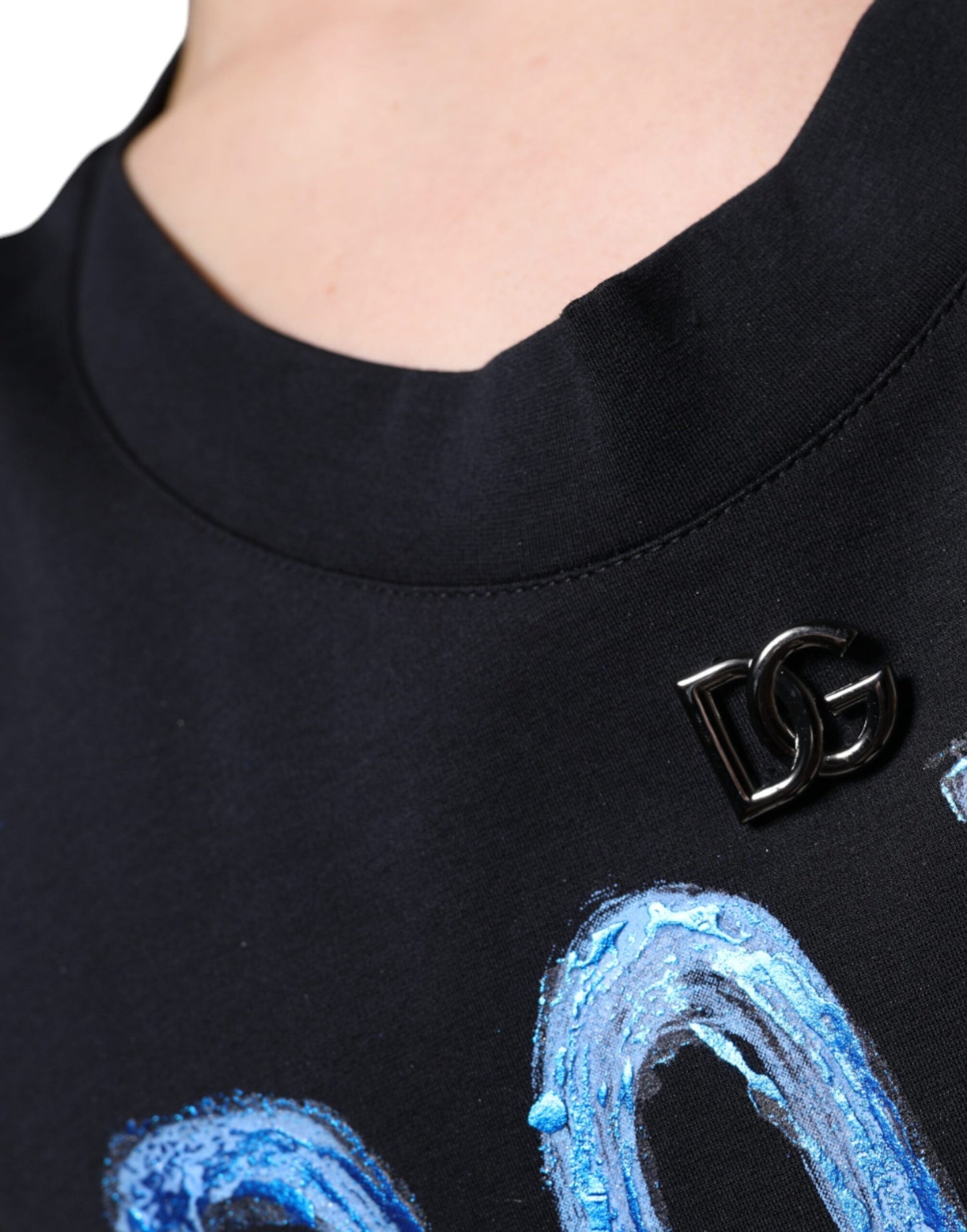 Dolce & Gabbana Black Cotton Born To Be Free Sleeveless T-shirt Dolce & Gabbana