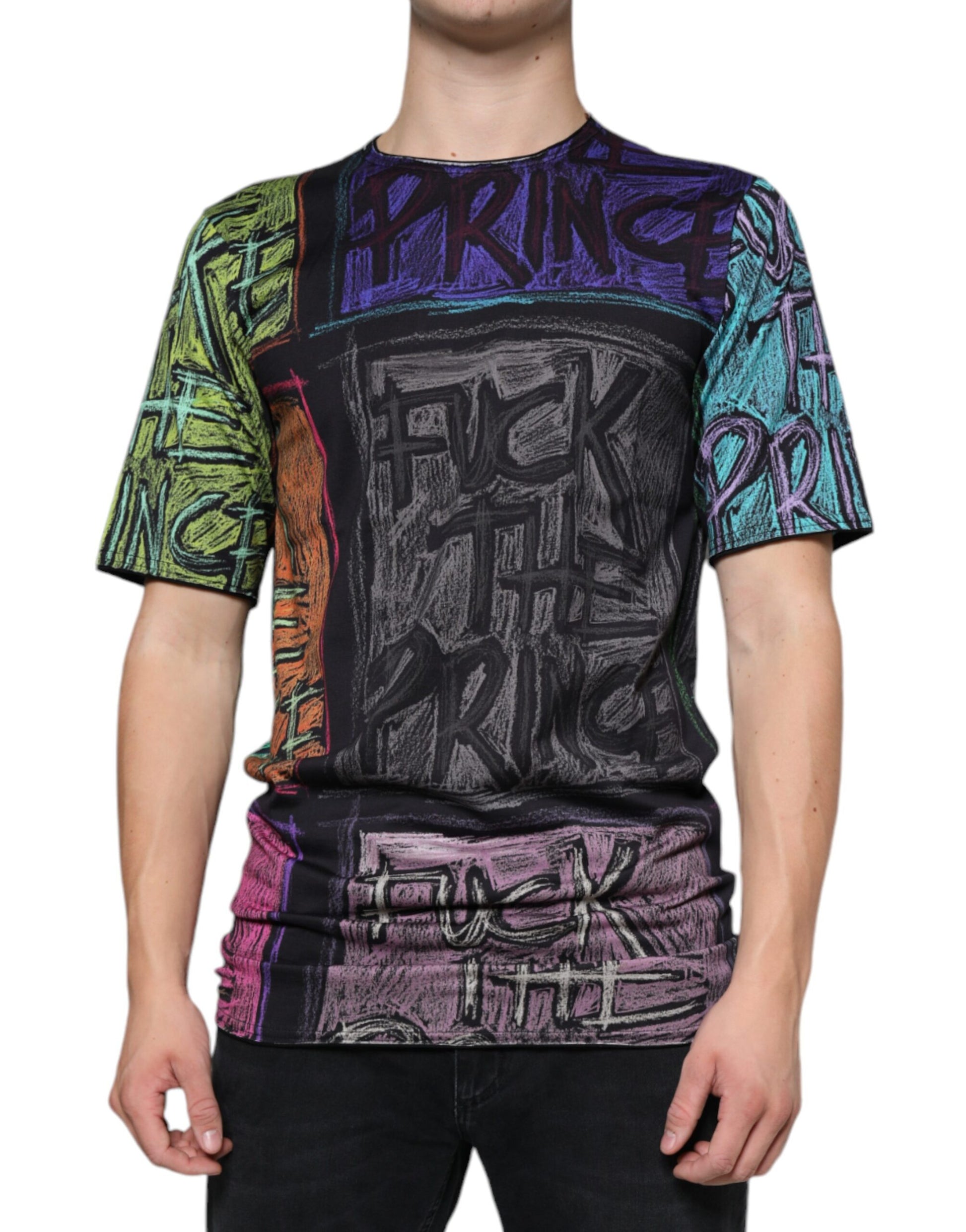 Dolce & Gabbana Multicolor Graphic Print Cotton T-shirt Dolce & Gabbana