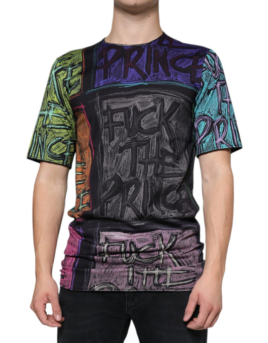Dolce & Gabbana Multicolor Graphic Print Cotton T-shirt Dolce & Gabbana