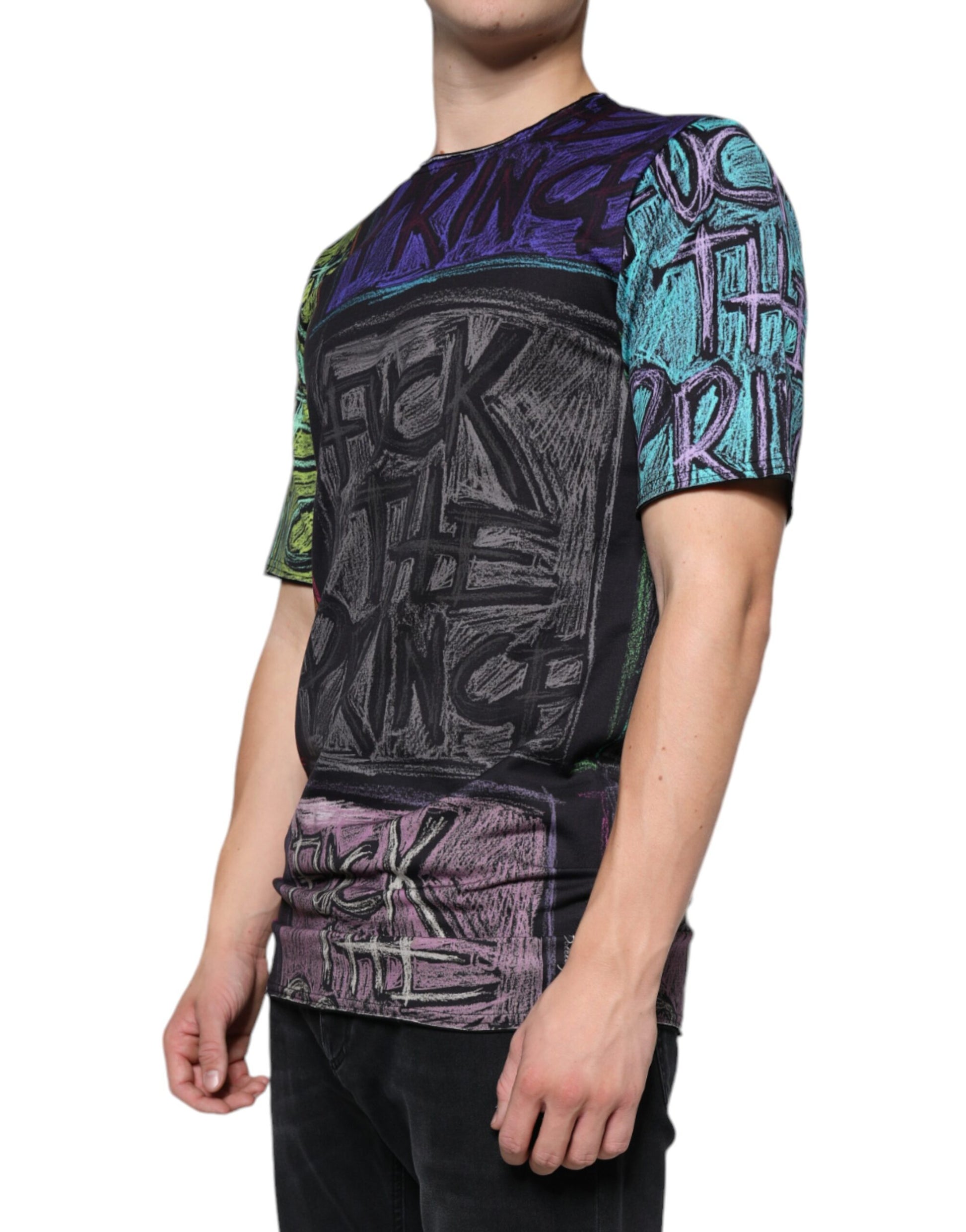 Dolce & Gabbana Multicolor Graphic Print Cotton T-shirt Dolce & Gabbana