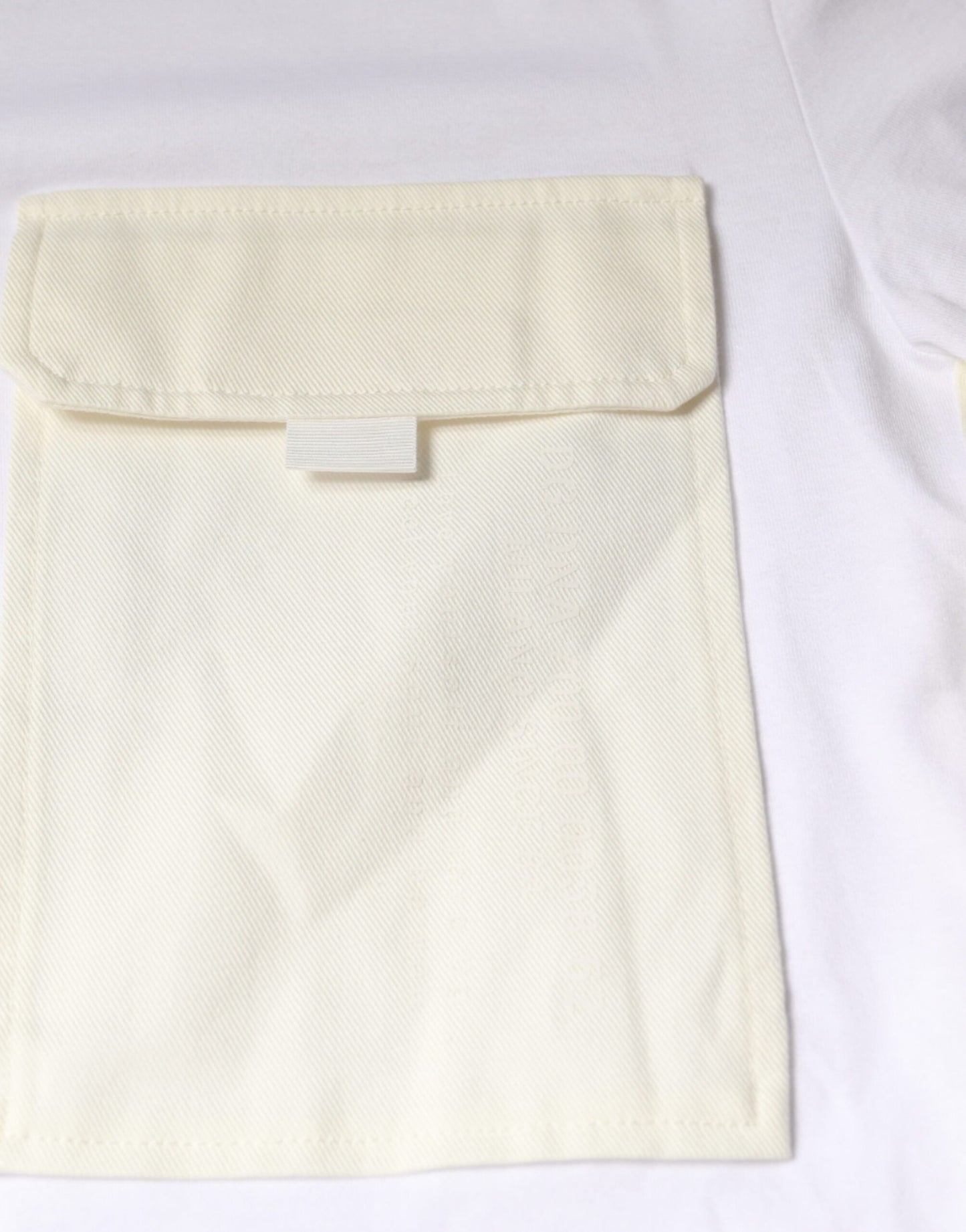 Dolce & Gabbana White Cotton Pocket Short Sleeves T-shirt Dolce & Gabbana