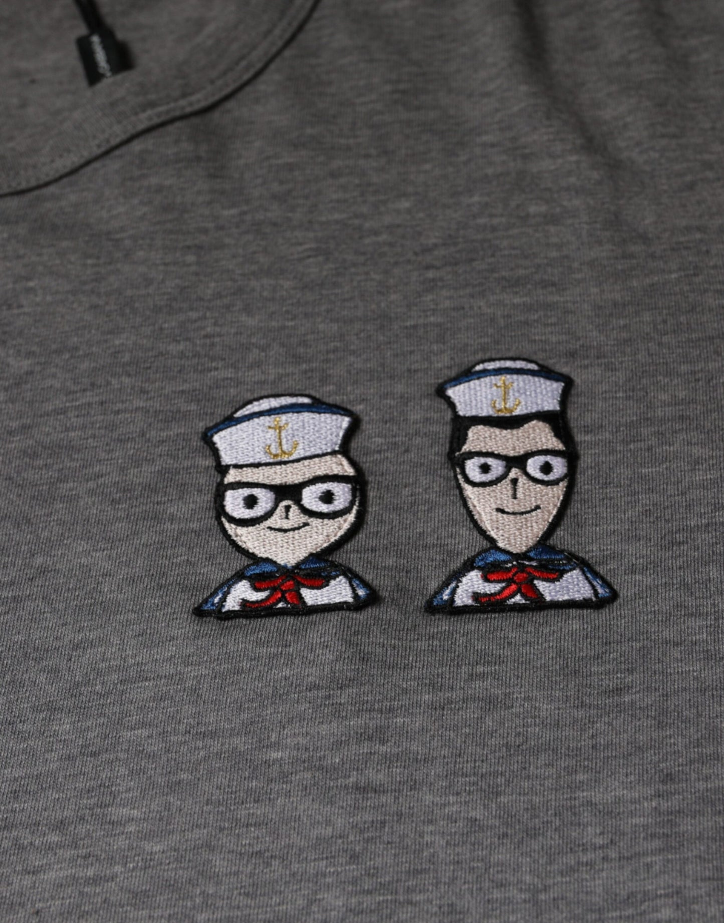 Dolce & Gabbana Gray Cotton #DGFamily Short Sleeves T-shirt Dolce & Gabbana
