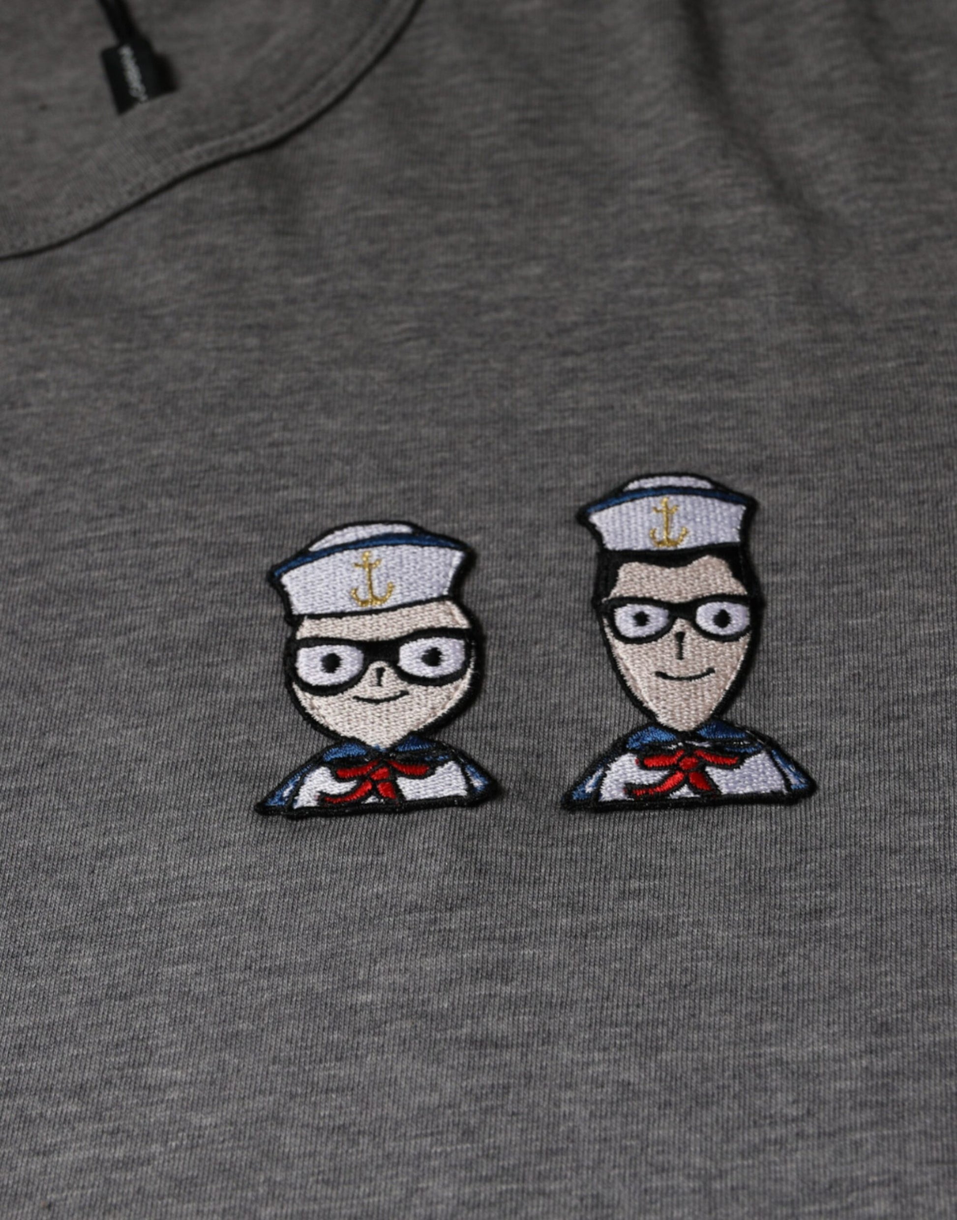 Dolce & Gabbana Gray Cotton #DGFamily Short Sleeves T-shirt Dolce & Gabbana