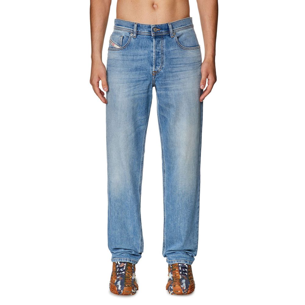 Diesel Light Blue Cotton Men's Regular-Fit Jean Diesel