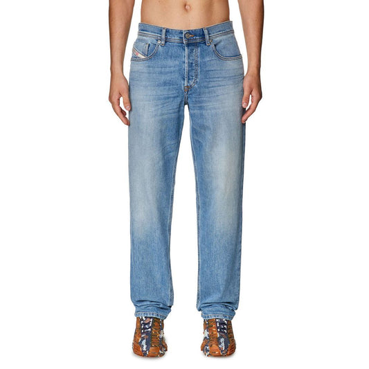 Diesel Light Blue Cotton Men's Regular-Fit Jean Diesel