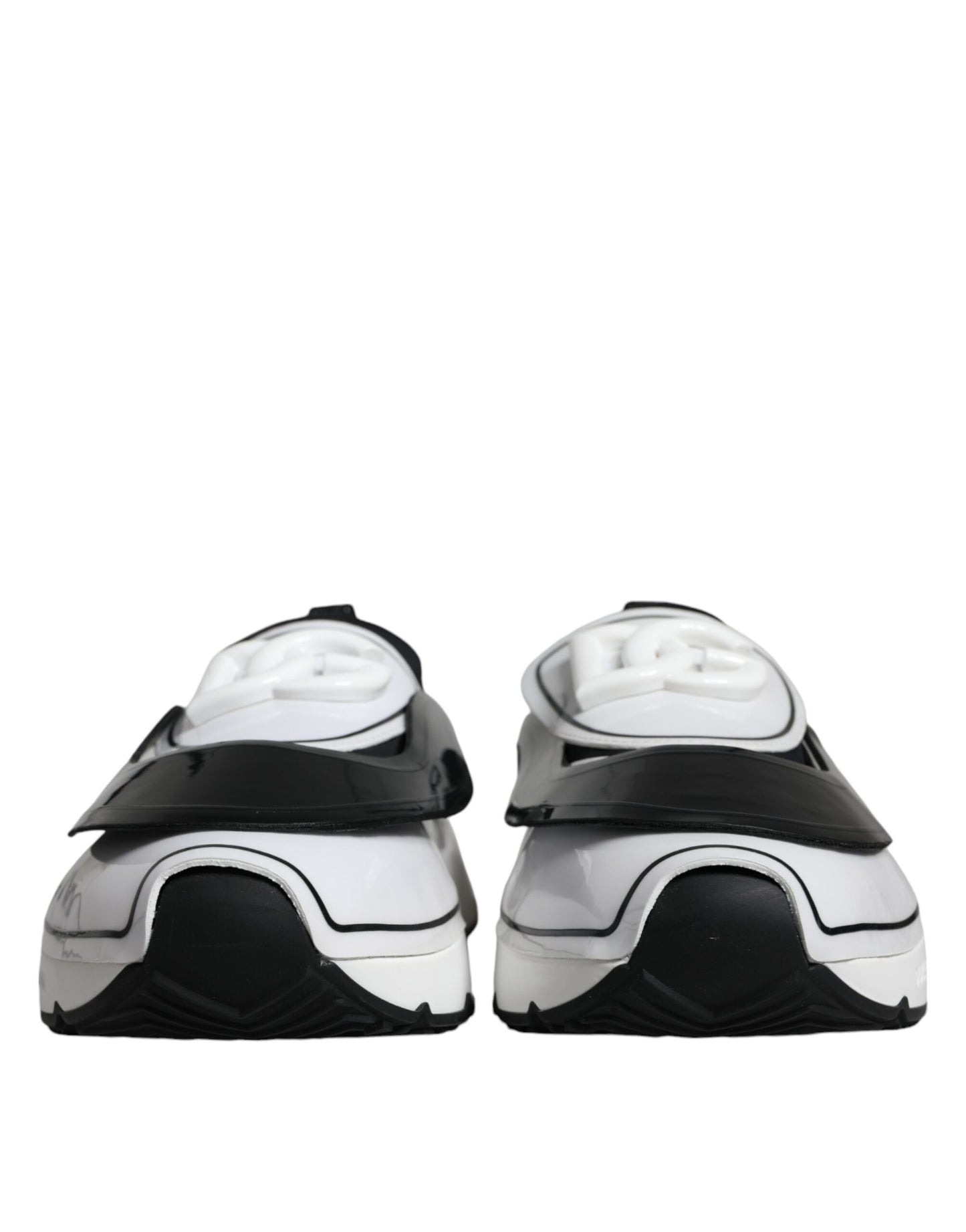 Dolce & Gabbana White Black Logo Plaque Daymaster Sneakers Shoes Dolce & Gabbana