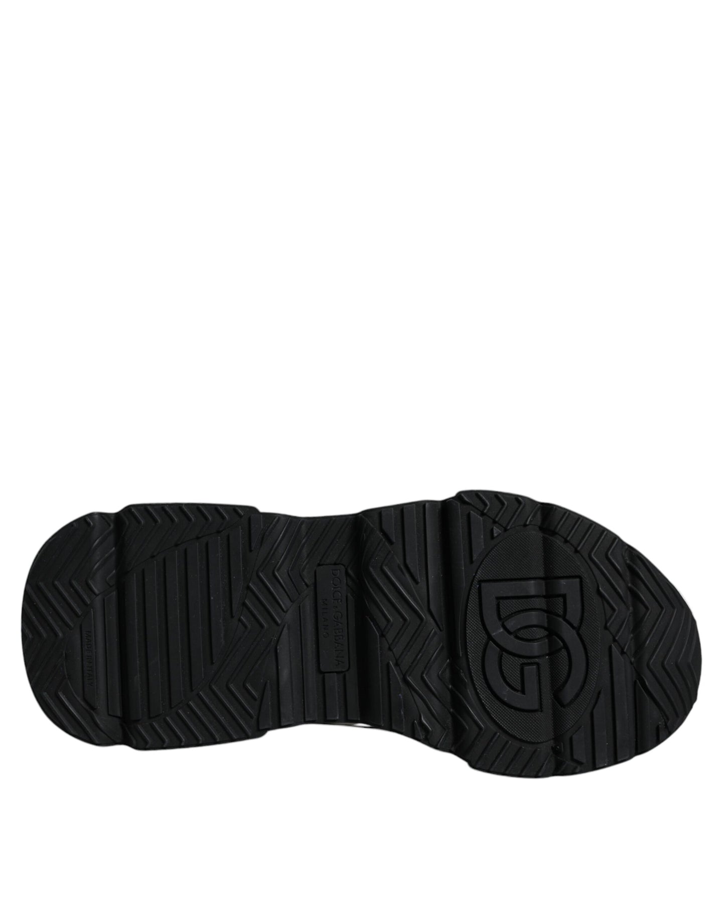 Dolce & Gabbana White Black Logo Plaque Daymaster Sneakers Shoes Dolce & Gabbana