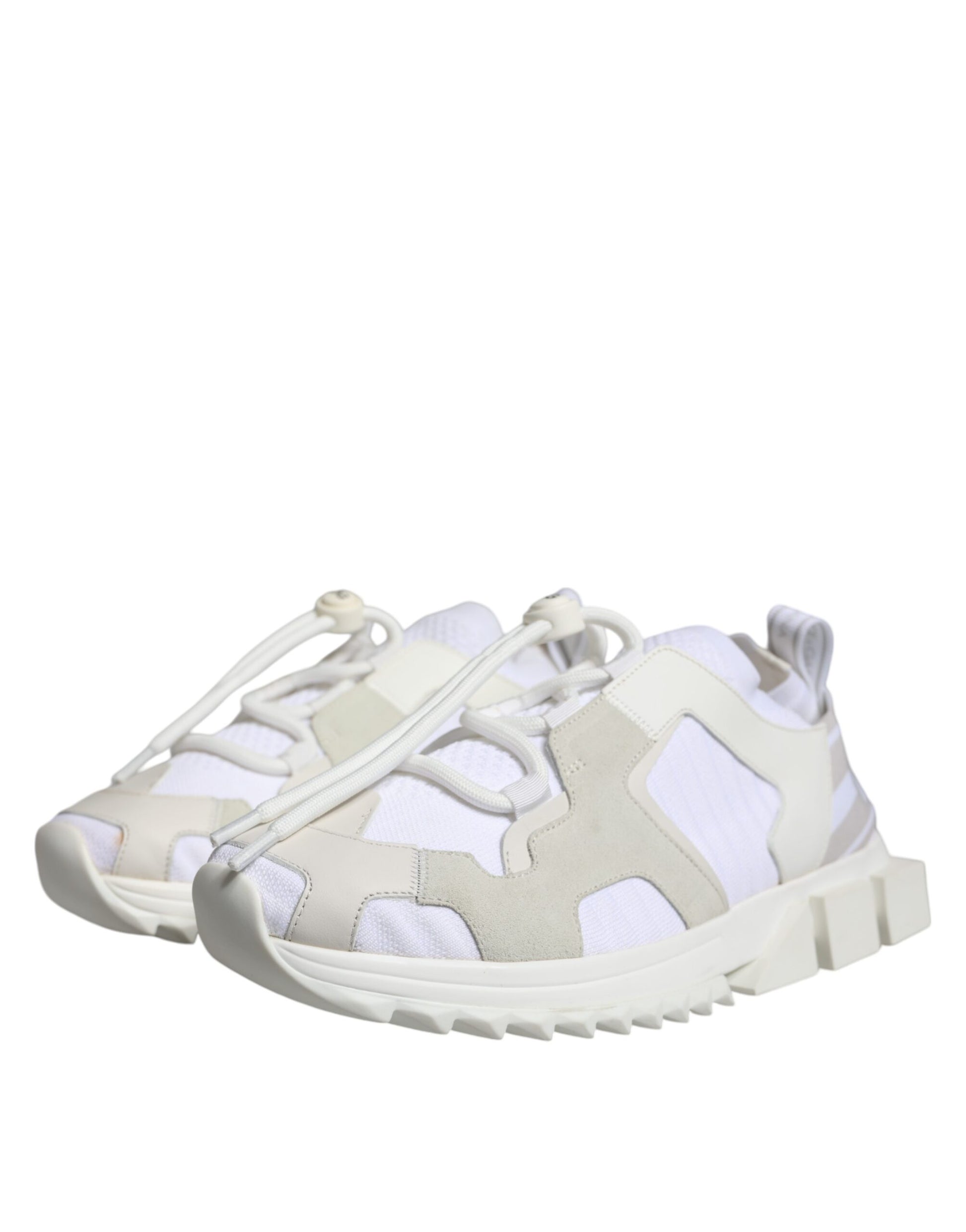 Dolce & Gabbana White Mesh Sorrento Trekking Sneakers Shoes Dolce & Gabbana