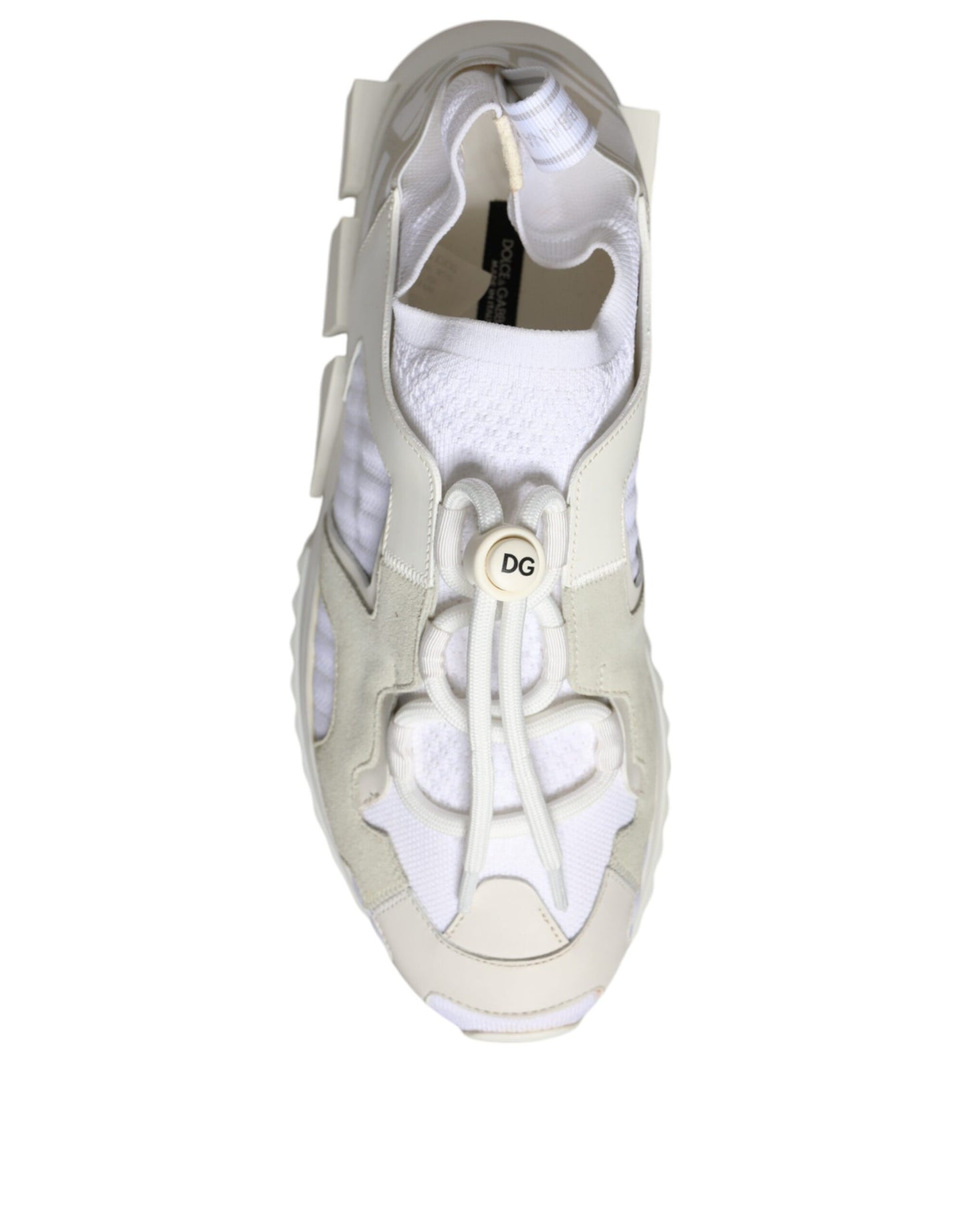 Dolce & Gabbana White Mesh Sorrento Trekking Sneakers Shoes Dolce & Gabbana