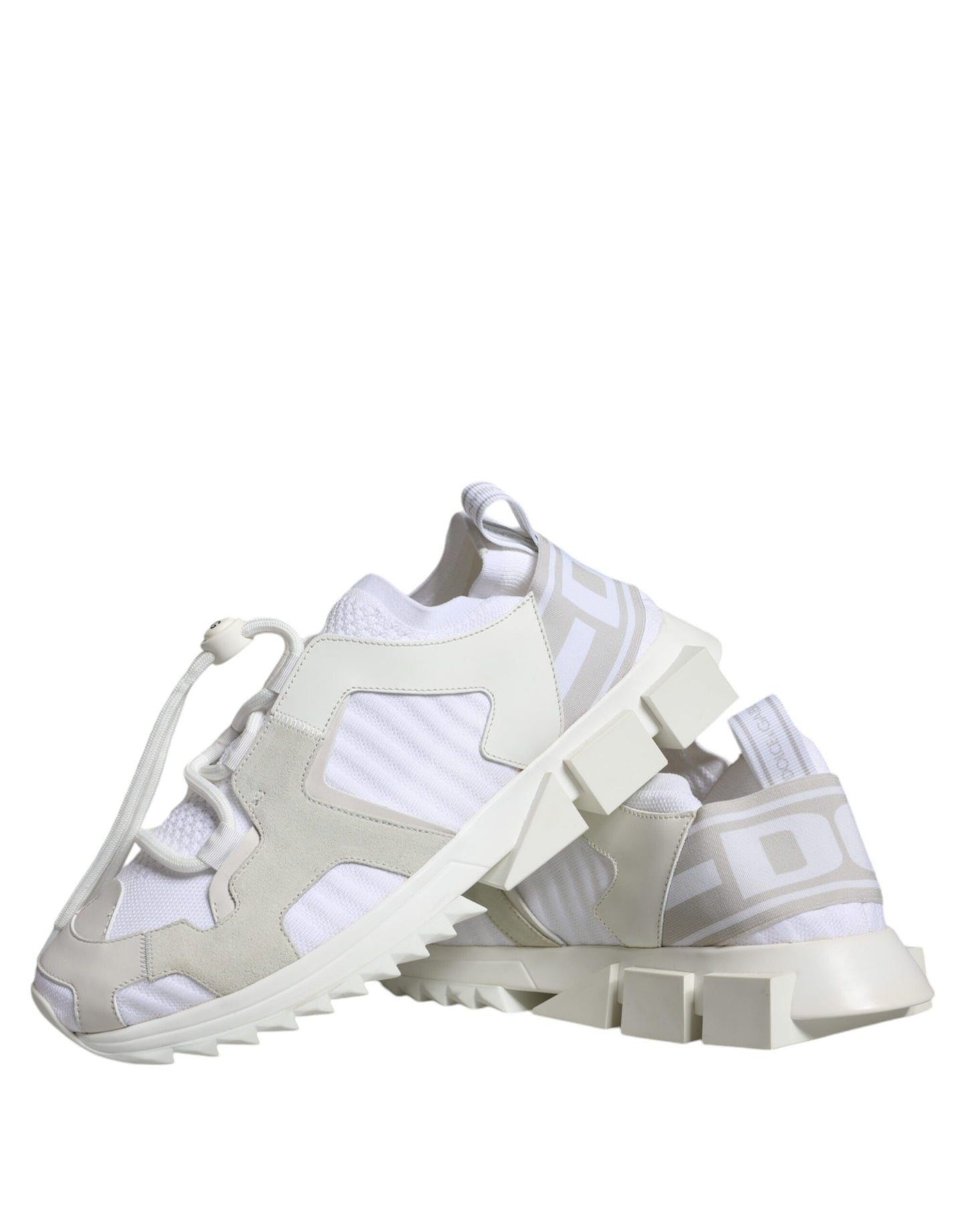 Dolce & Gabbana White Mesh Sorrento Trekking Sneakers Shoes Dolce & Gabbana