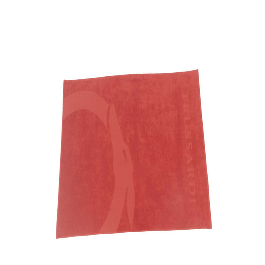 Trussardi Beachwear Red Cotton Men Swim Towel Trussardi Beachwear