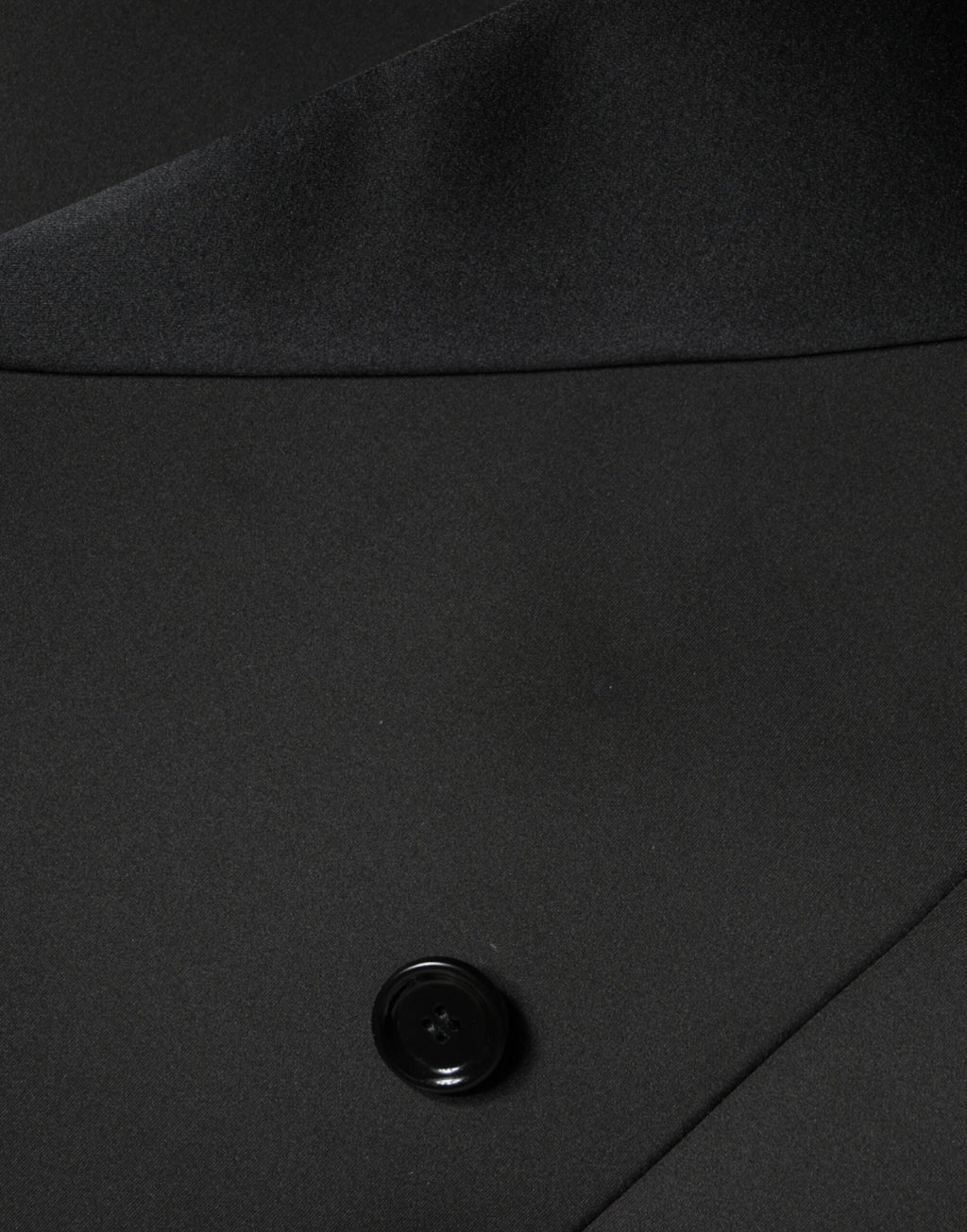 Dolce & Gabbana Black Polyester Double Breasted Coat Jacket - Eljoys Fashion 