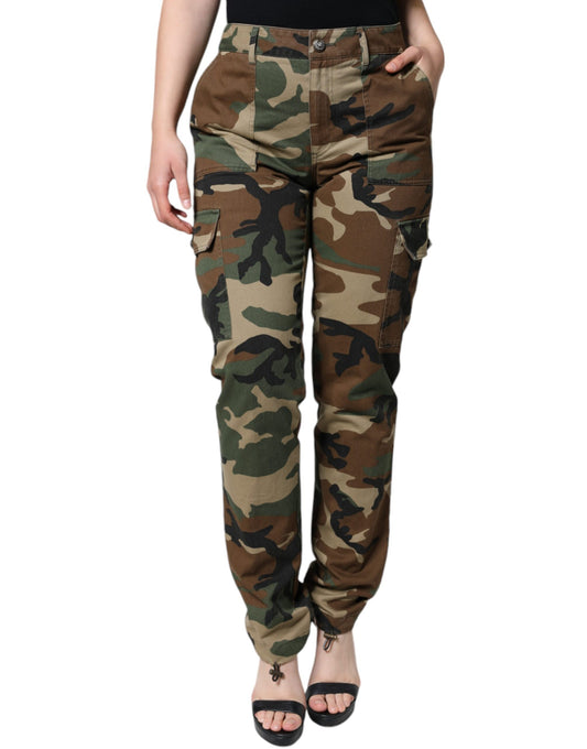Dolce & Gabbana Multicolor Camouflage Cargo Pants Dolce & Gabbana