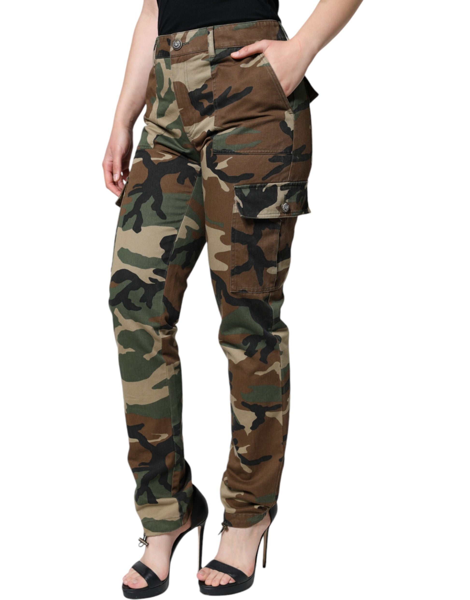 Dolce & Gabbana Multicolor Camouflage Cargo Pants Dolce & Gabbana