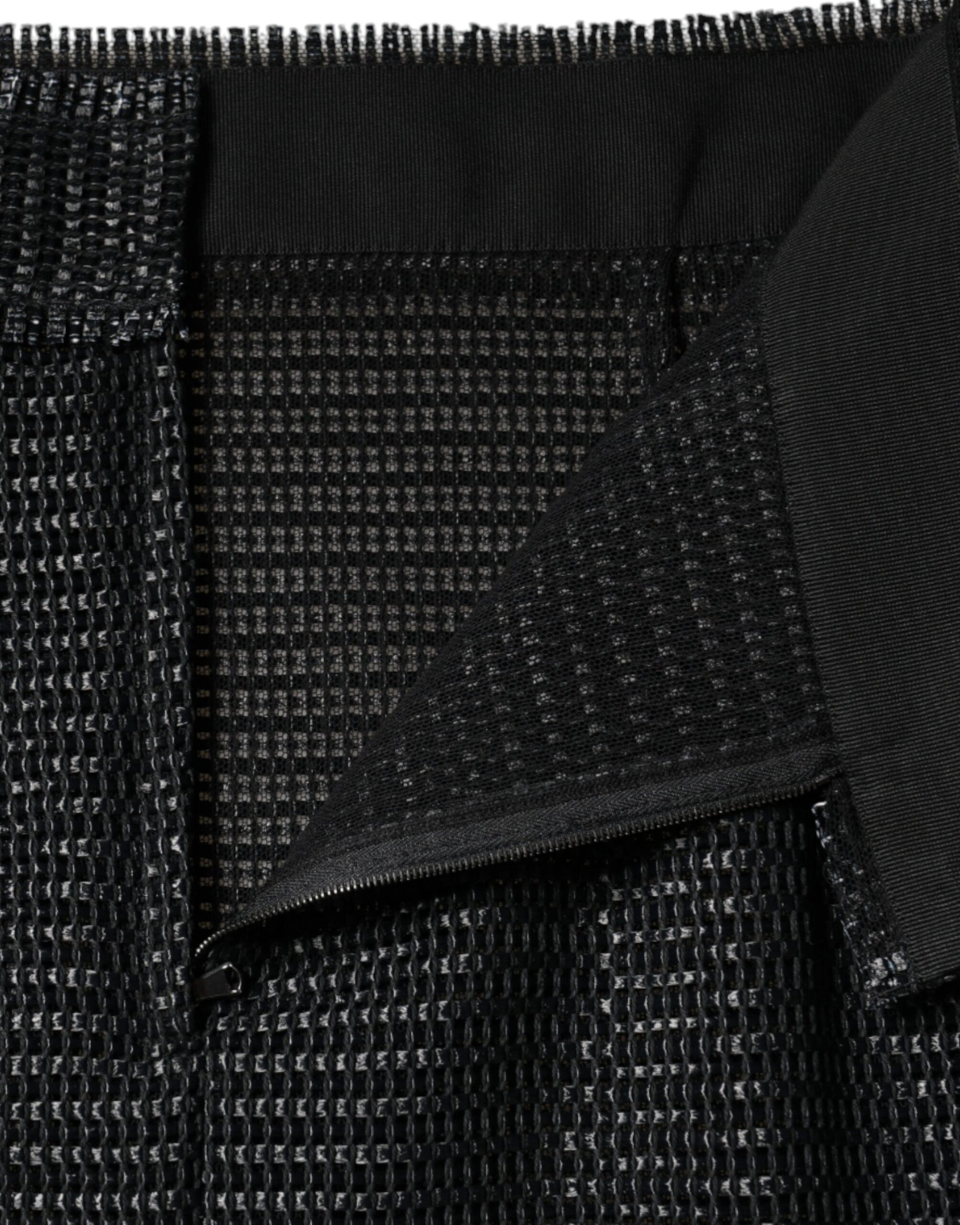 Dolce & Gabbana Black Viscose High Waist Pencil Cut Skirt Dolce & Gabbana