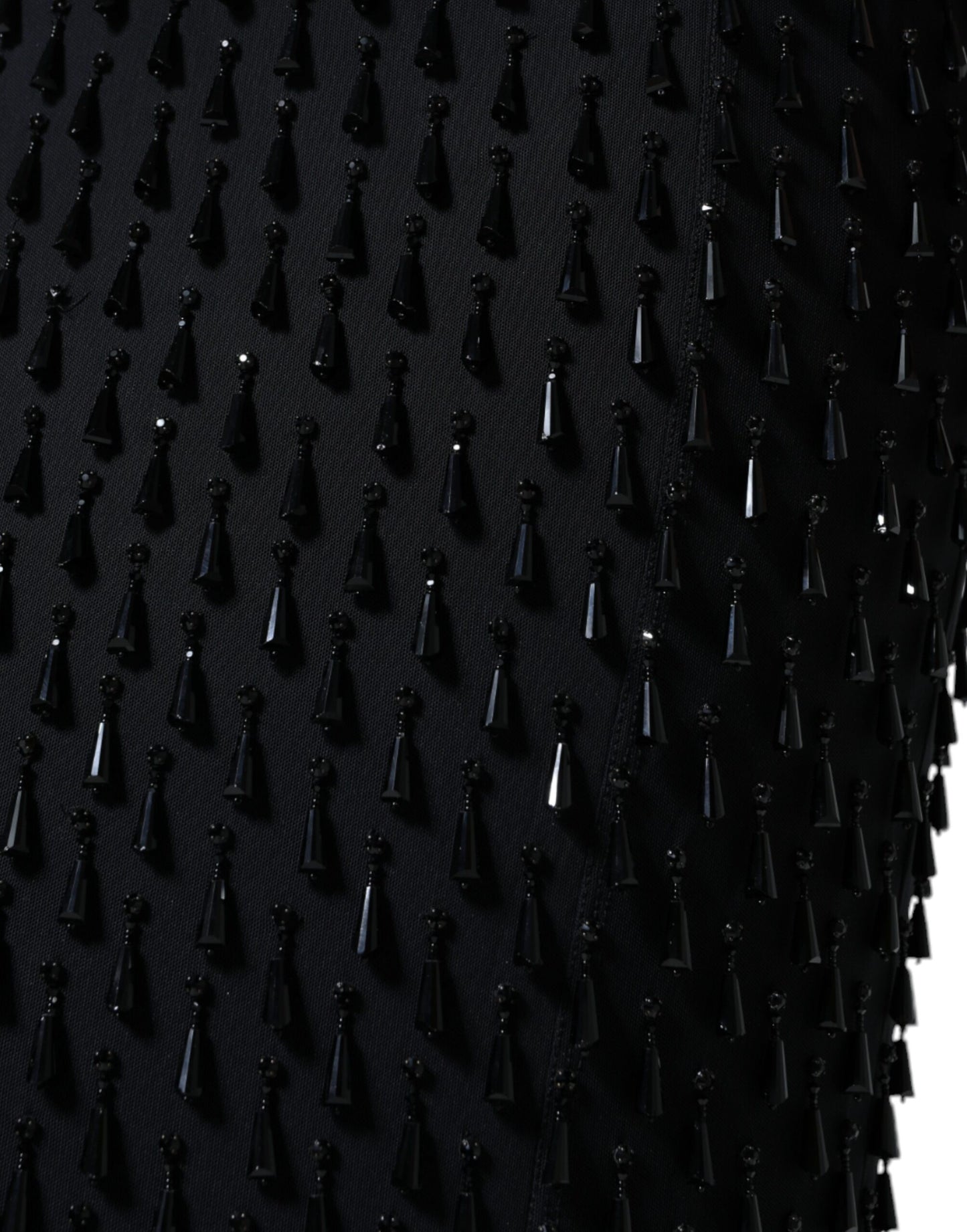 Dolce & Gabbana Black Embellished Pencil Cut Midi Skirt Dolce & Gabbana