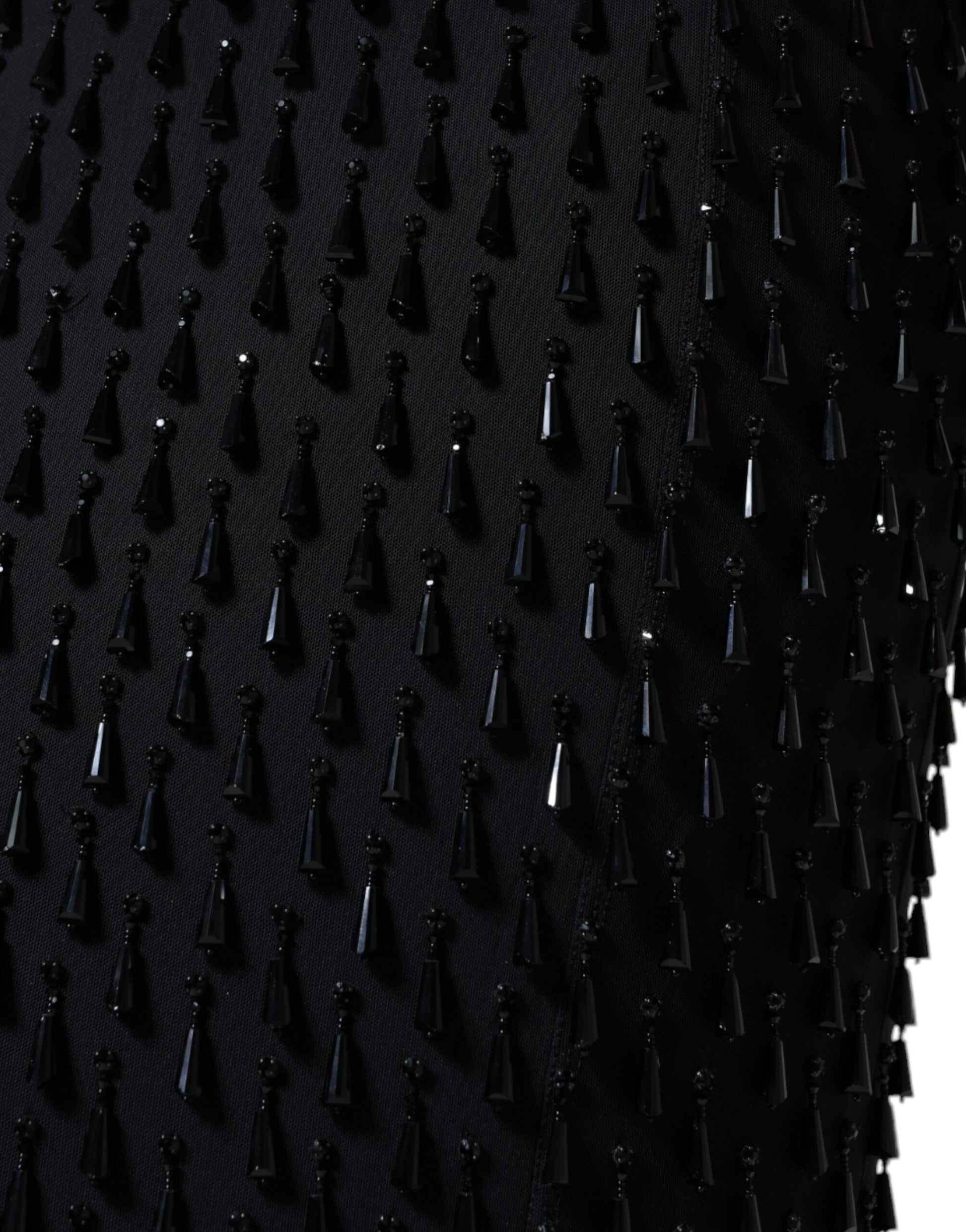 Dolce & Gabbana Black Embellished Pencil Cut Midi Skirt Dolce & Gabbana