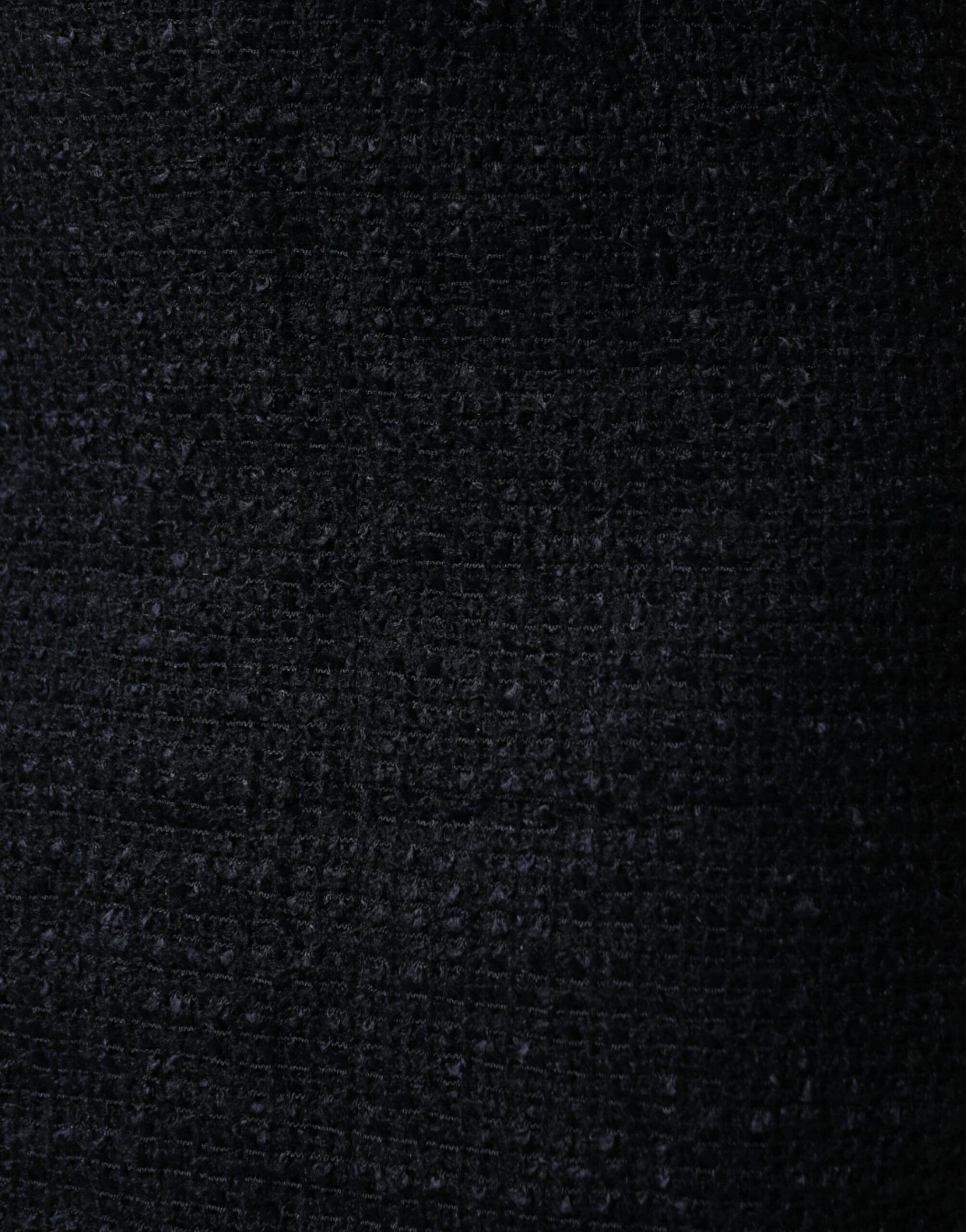 Dolce & Gabbana Black Virgin Wool Pencil Cut Midi Skirt Dolce & Gabbana