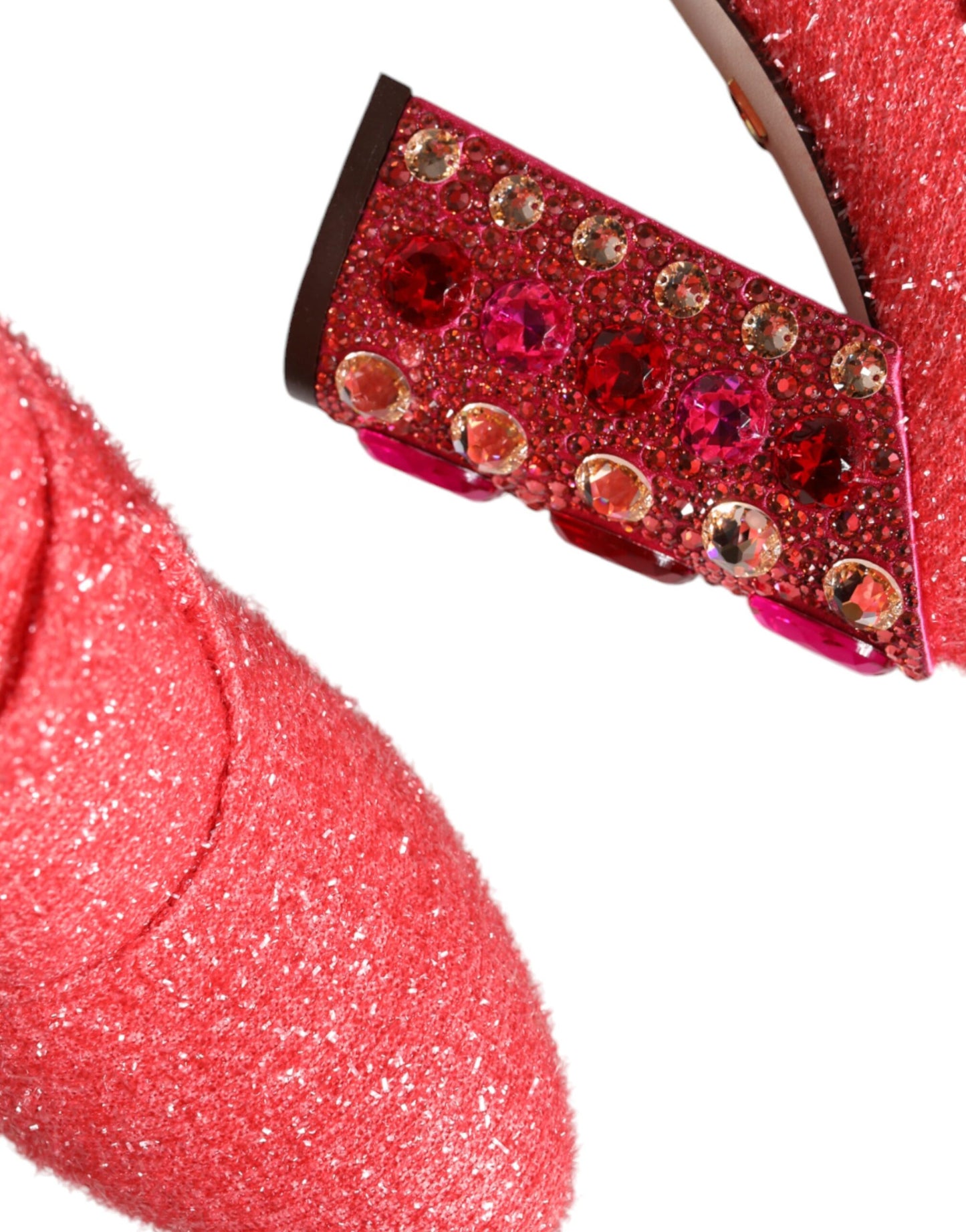 Dolce & Gabbana Pink Crystal Lurex Fantasy High Boots Shoes Dolce & Gabbana