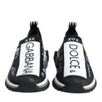Dolce & Gabbana Black White Sorrento Low Top Sneakers Shoes