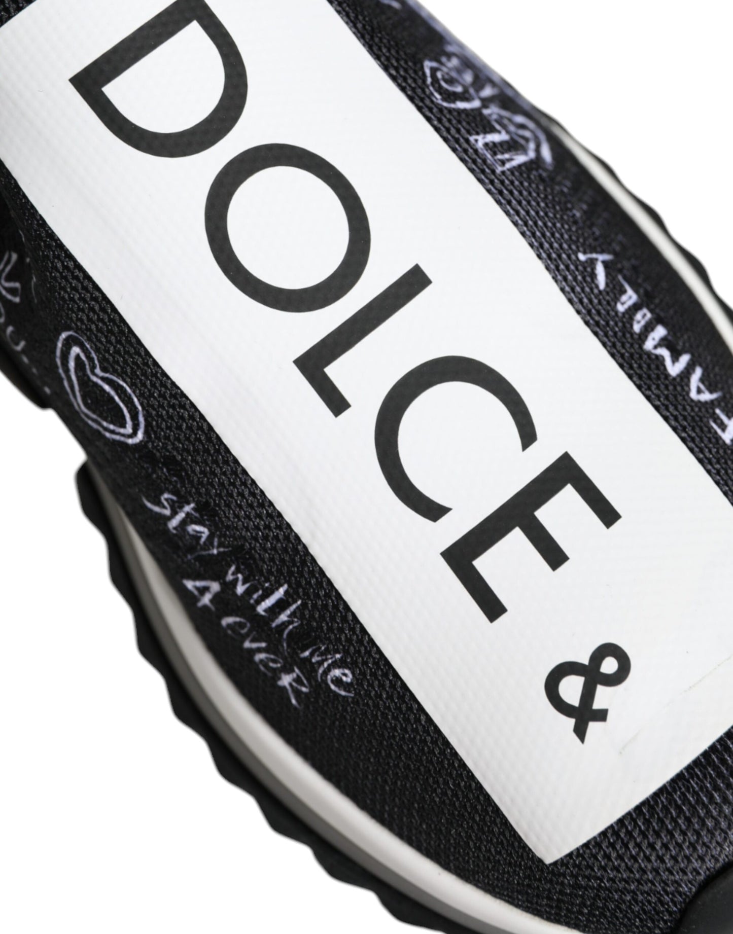 Dolce & Gabbana Black White Sorrento Low Top Sneakers Shoes Dolce & Gabbana