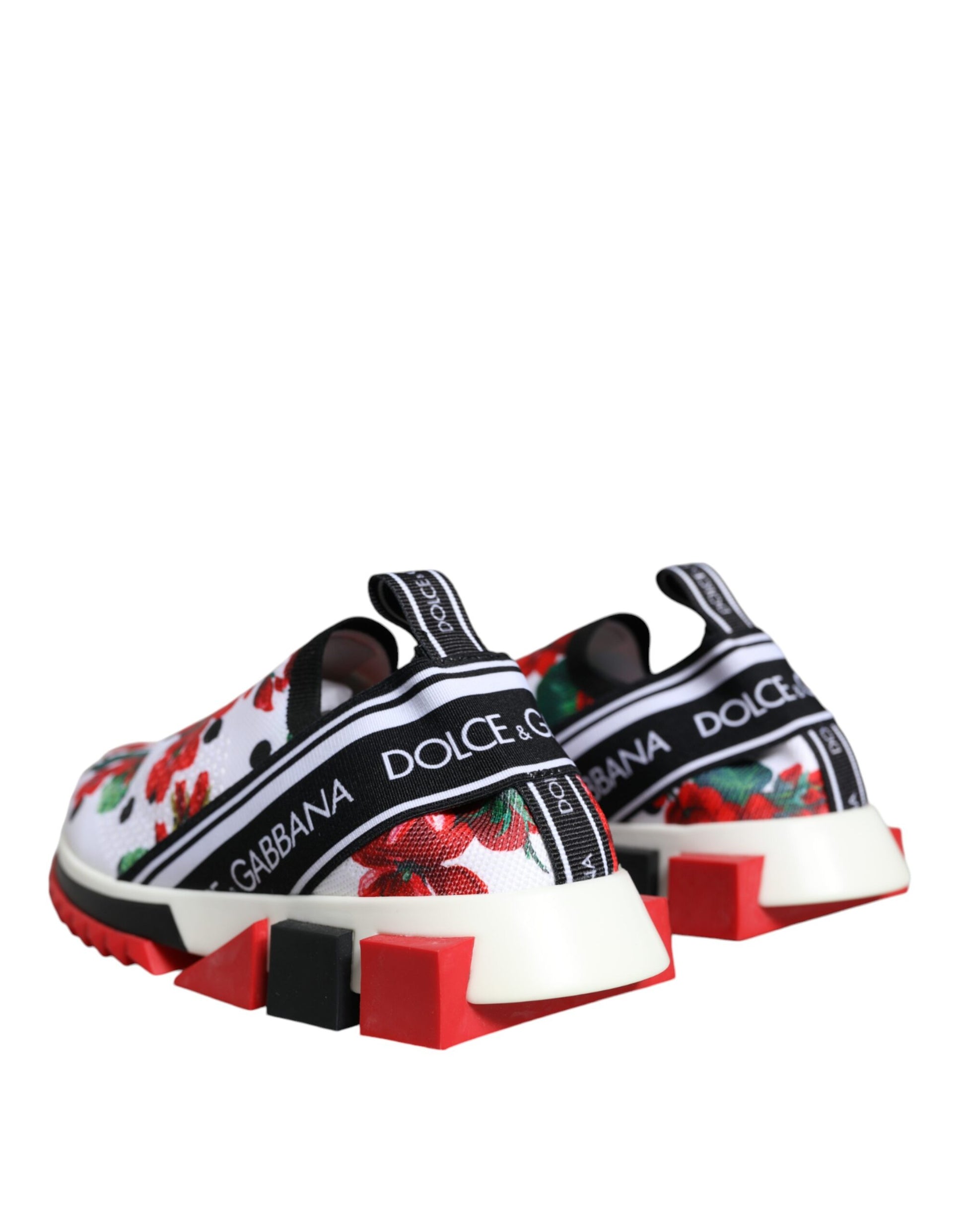 Dolce & Gabbana Multicolor Geranium Sorrento Sneakers Shoes Dolce & Gabbana