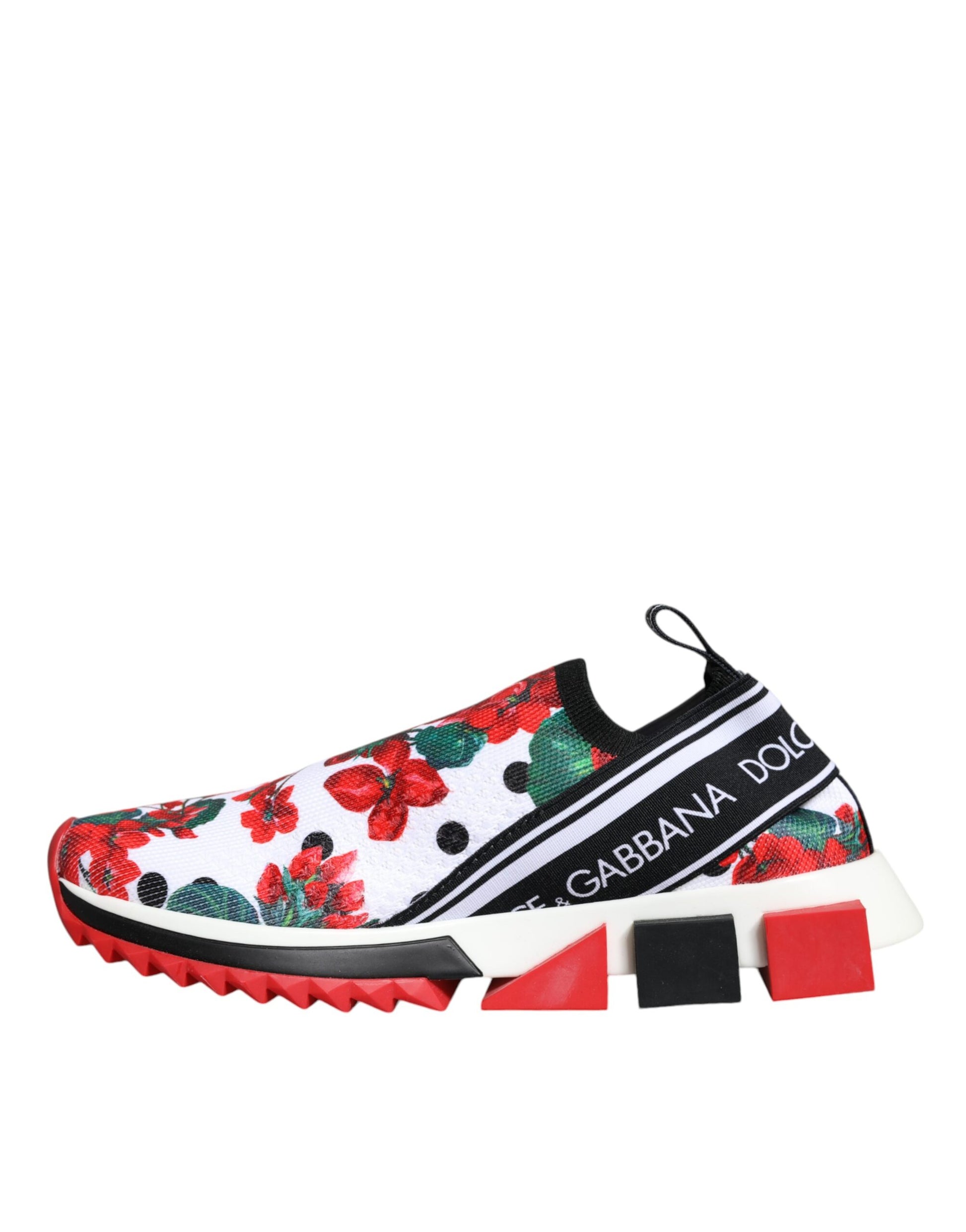Dolce & Gabbana Multicolor Geranium Sorrento Sneakers Shoes Dolce & Gabbana