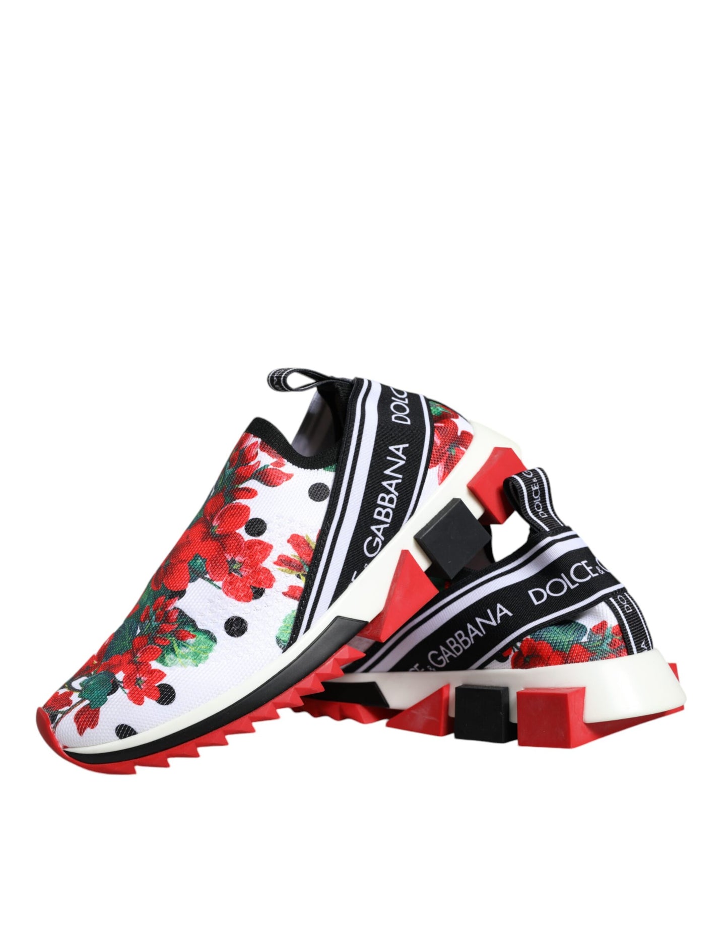 Dolce & Gabbana Multicolor Geranium Sorrento Sneakers Shoes Dolce & Gabbana