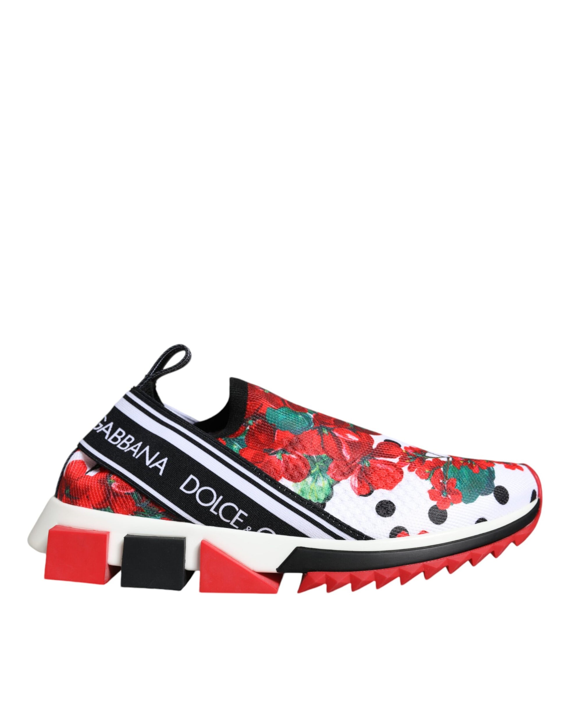 Dolce & Gabbana Multicolor Geranium Sorrento Sneakers Shoes Dolce & Gabbana