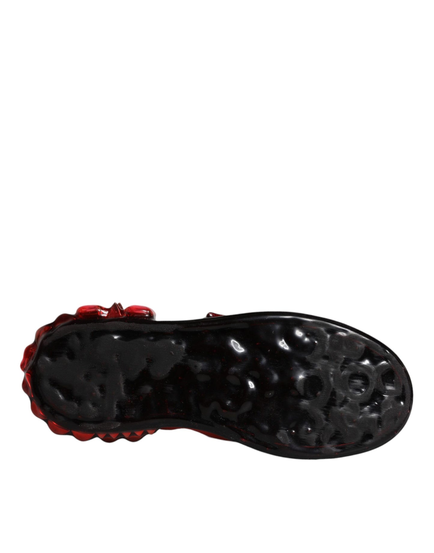 Dolce & Gabbana White Red Crystals Leather Portofino Sneakers Shoes Dolce & Gabbana