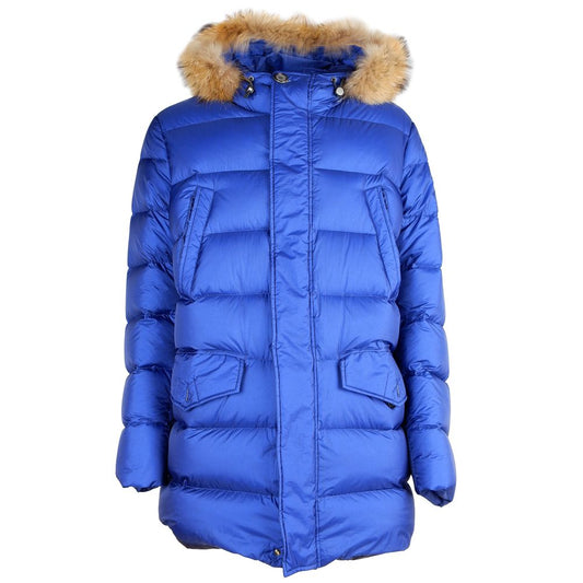 Add Blue Nylon Men Jacket Add