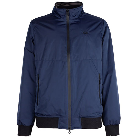 La Martina Blue Polyester Jacket La Martina
