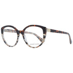 Brown plastic Marciano by Guess glasses frames with rounded design and clear lenses, stylish eyewear for everyday wear.