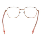 Polaroid Gold Eco Metal Glasses frames with round lenses and gold finish, showcasing stylish eyewear design.