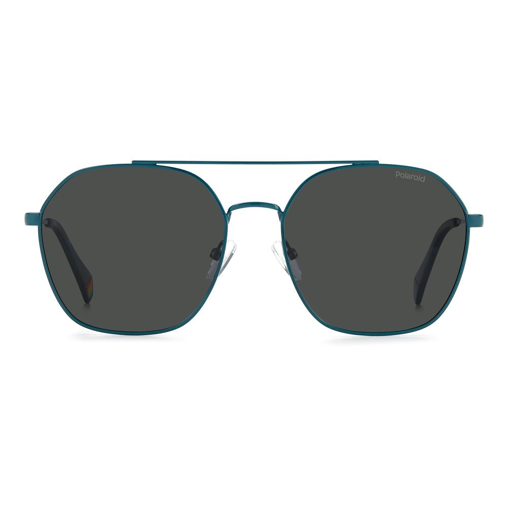 Polaroid Blue Stainless Steel Sunglasses Polaroid