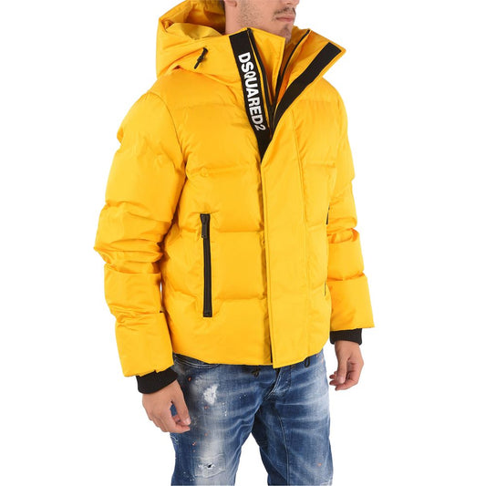 Dsquared² Yellow Nylon Men's Down Jacket Dsquared²