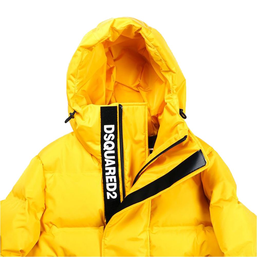 Dsquared² Yellow Nylon Men's Down Jacket Dsquared²