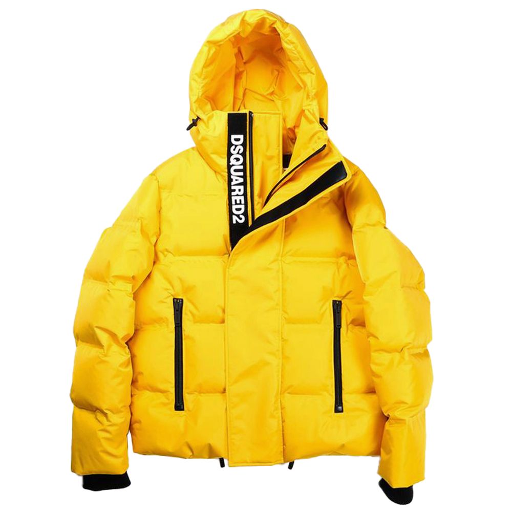 Dsquared² Yellow Nylon Men's Down Jacket Dsquared²