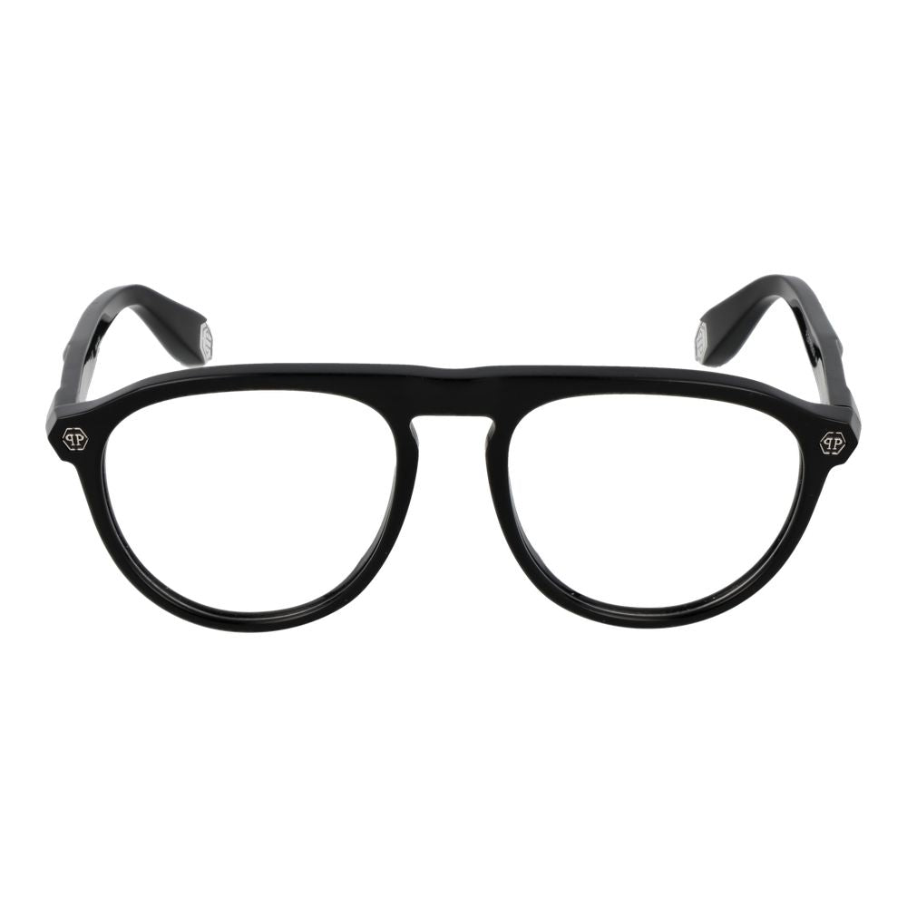 Philipp Plein Black Cellulose Acetate Glasses Frames