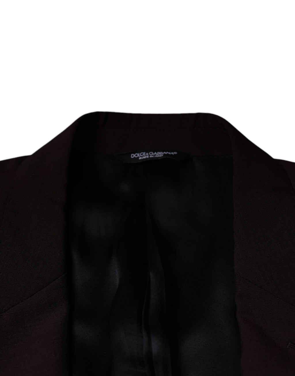 Dolce & Gabbana Bordeaux Wool Single Breasted Dress Blazer - Eljoys Fashion 