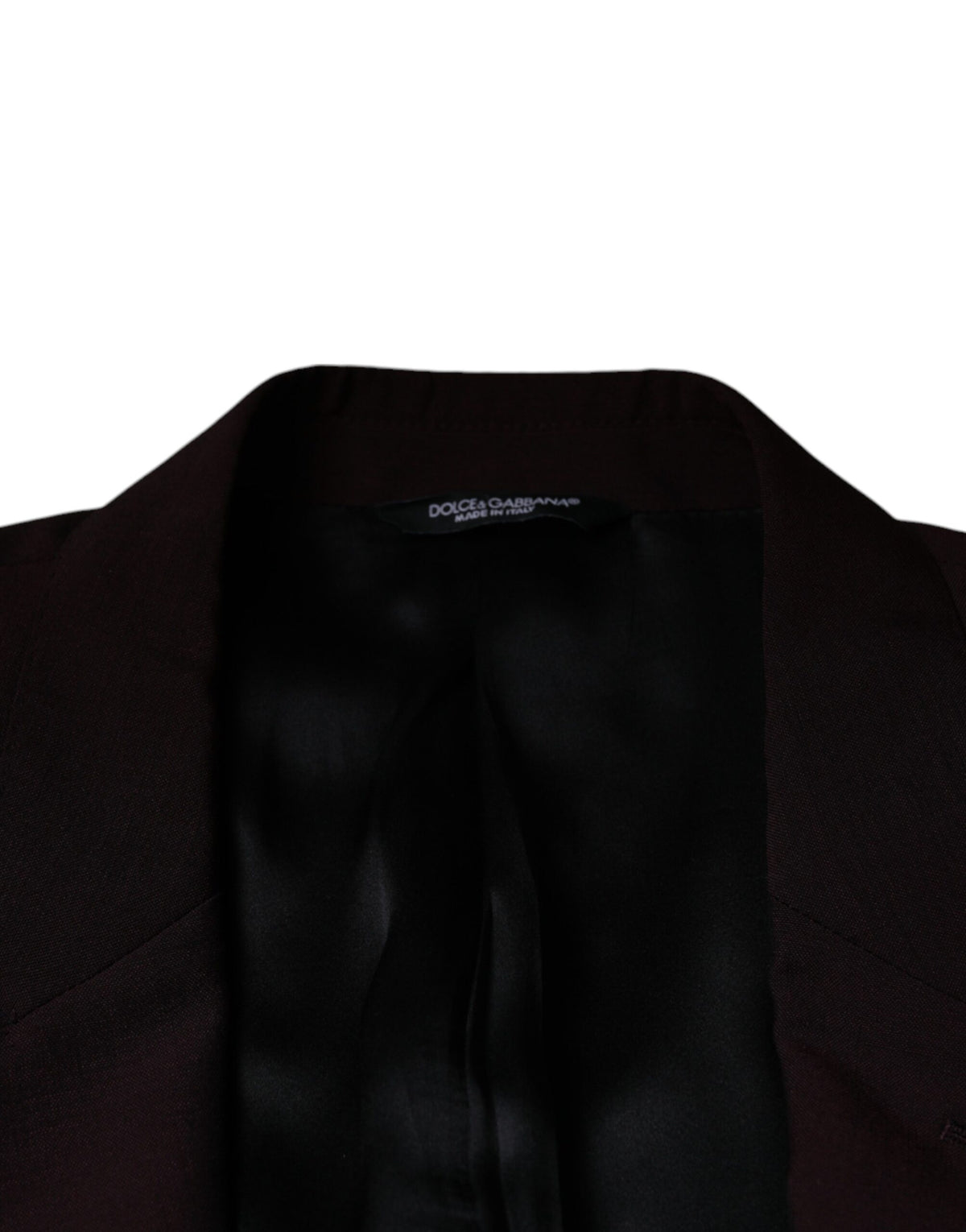 Dolce & Gabbana Bordeaux Wool Single Breasted Dress Blazer - Eljoys Fashion 