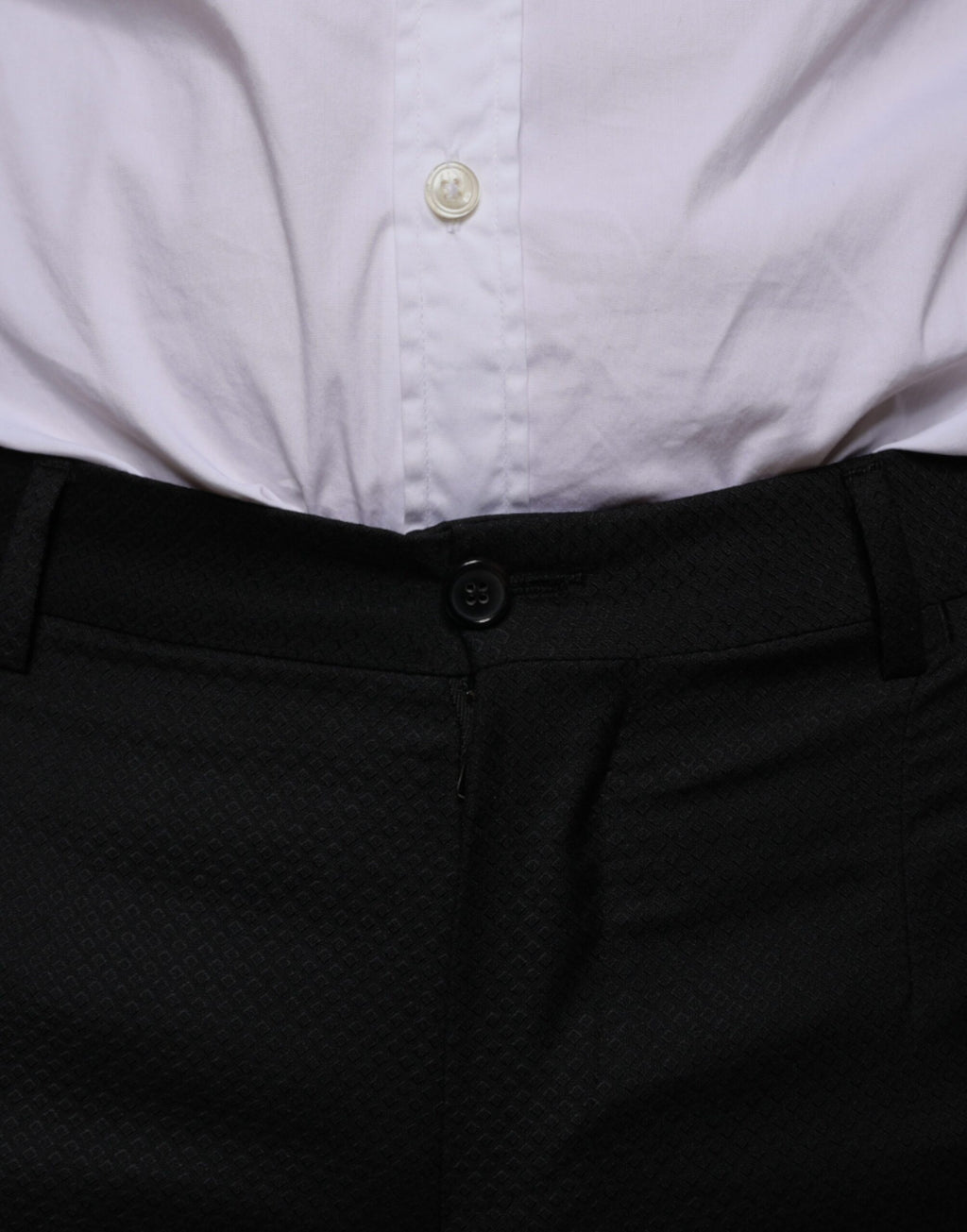 Dolce & Gabbana Black Wool Skinny Dress Formal Pants - Eljoys Fashion 