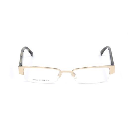 Alexander McQueen Gold Metal Frames Alexander McQueen
