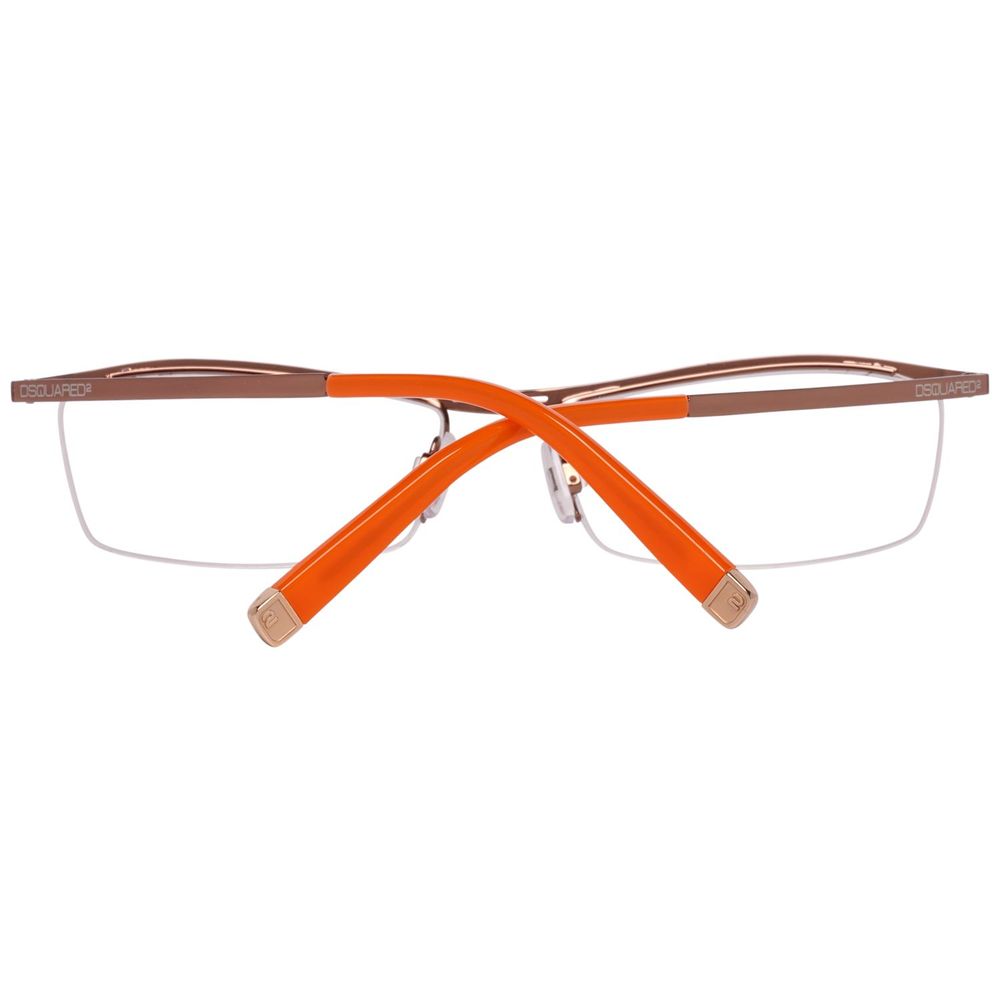 Dsquared² Rose Gold Metal Glasses Frames